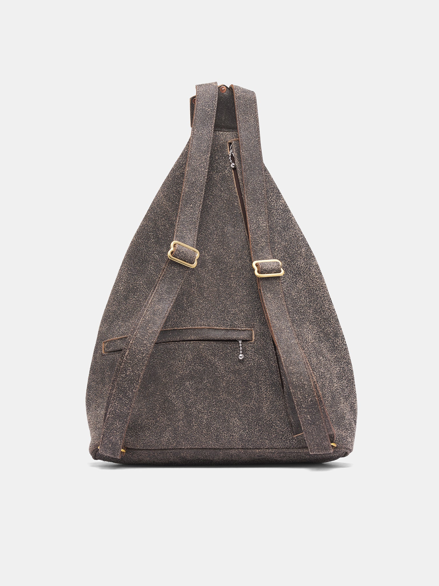 Brown Cracked Leather Medicine Backpack (K2511XB564-BROWN