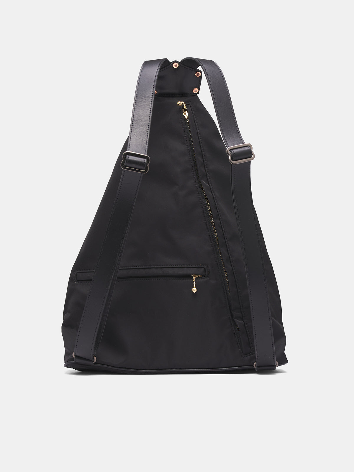 Black Nylon & Leather Medicine Bag (K2513XB575-BLACK)