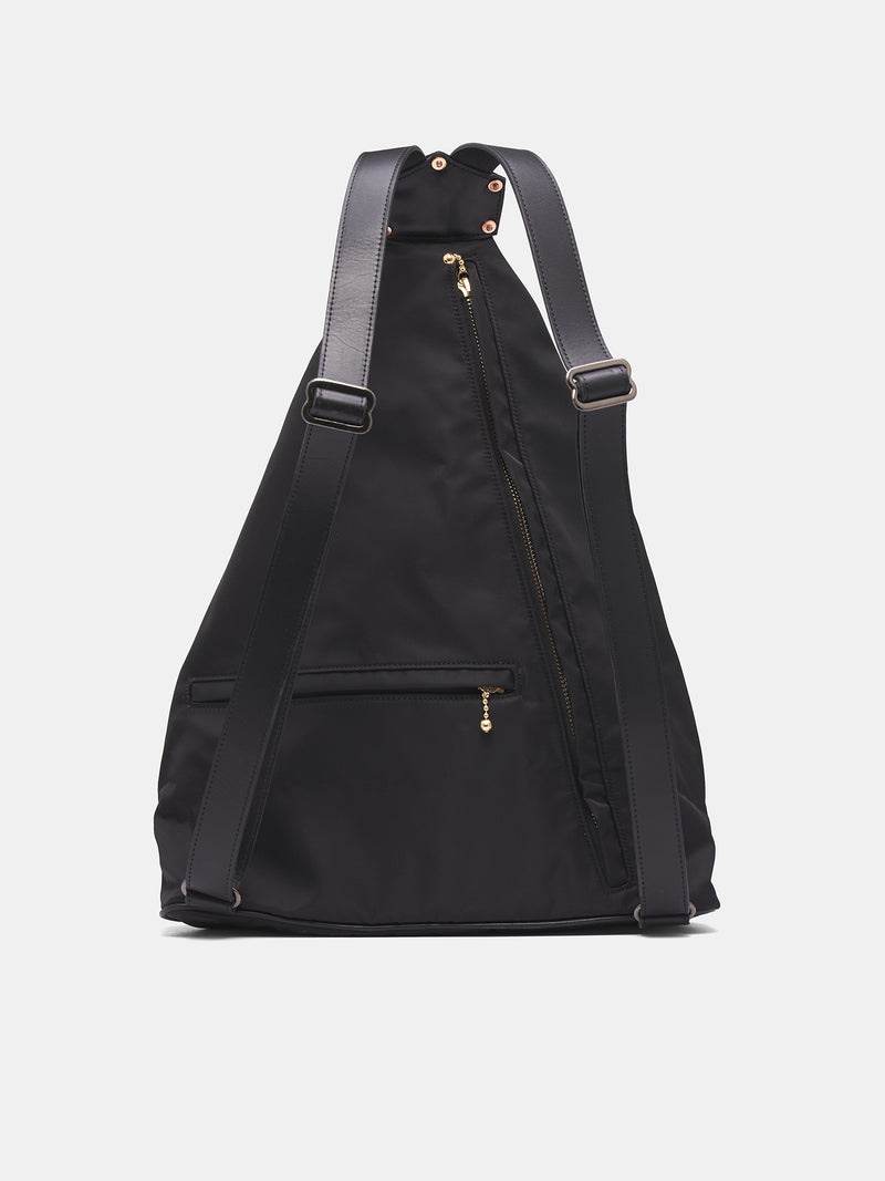 Black Nylon & Leather Medicine Bag (K2513XB575-BLACK)