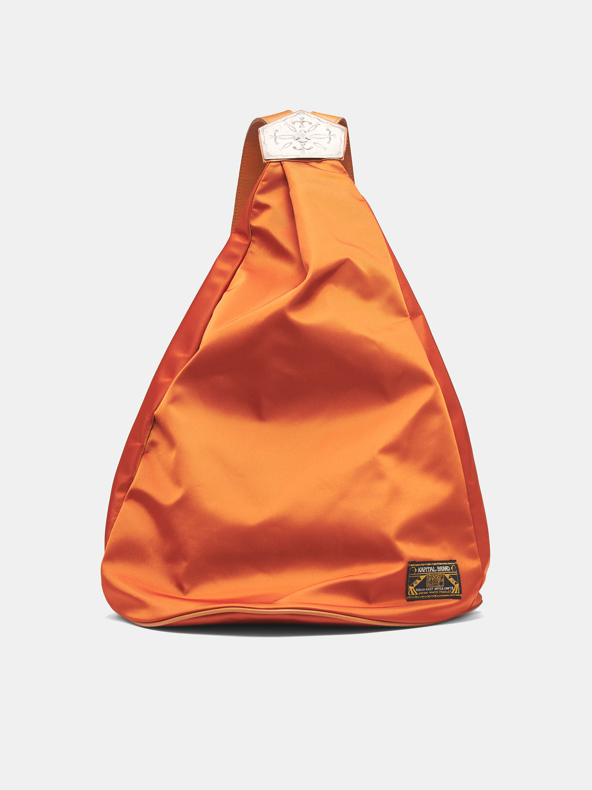 Orange Nylon & Leather Medicine Bag (K2513XB575-ORANGE)