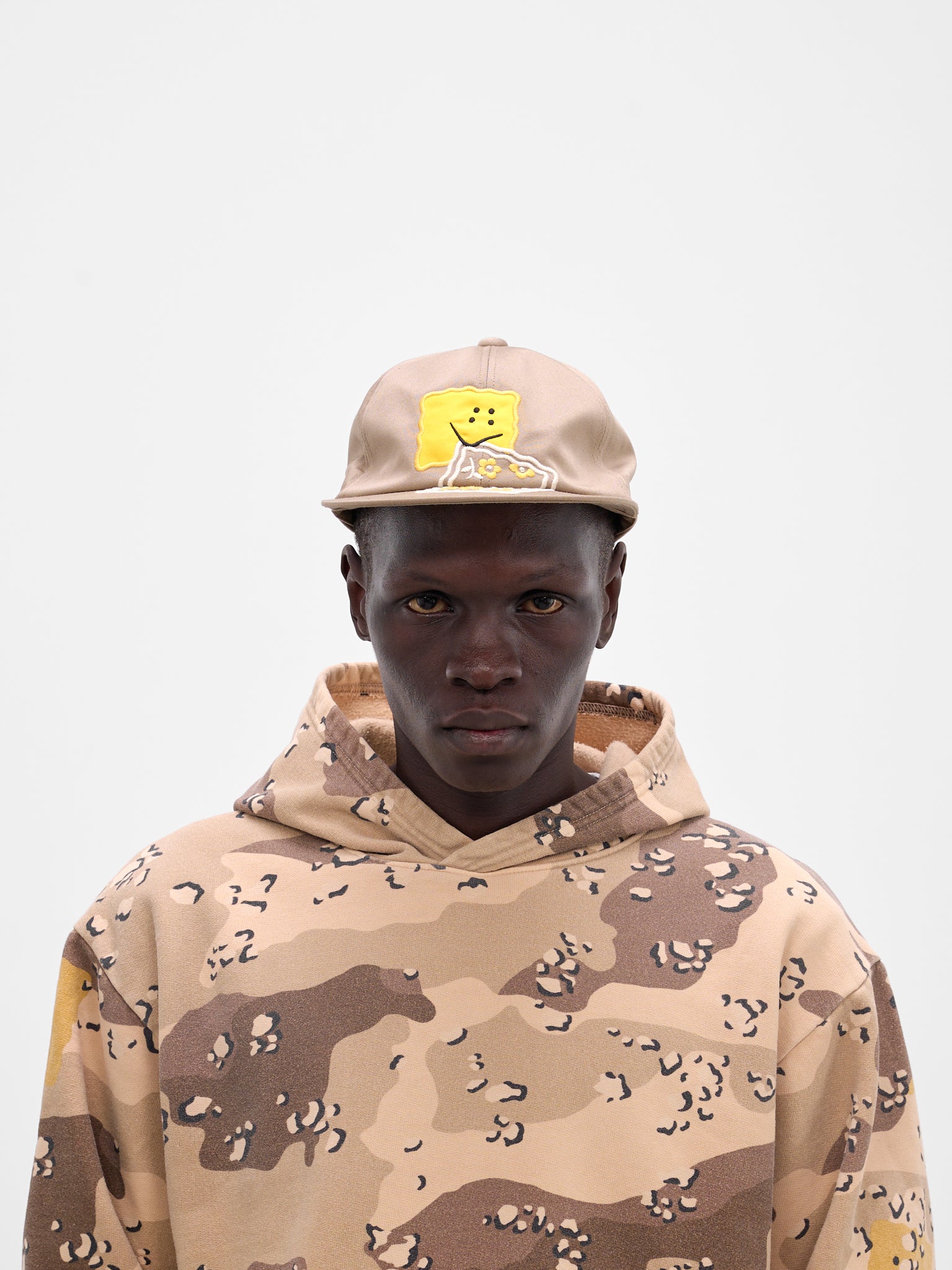 Beige Peckish Rainbow Baseball Cap (K2513XH573-BEIGE)