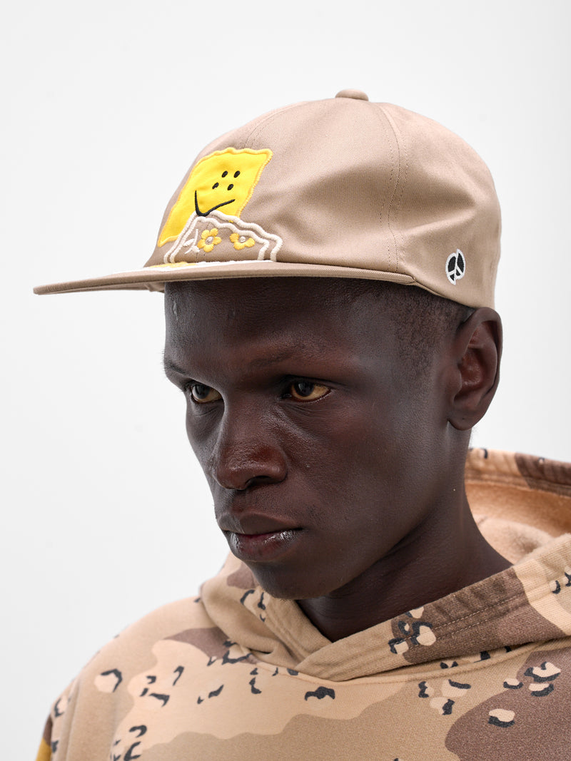 Beige Peckish Rainbow Baseball Cap (K2513XH573-BEIGE)