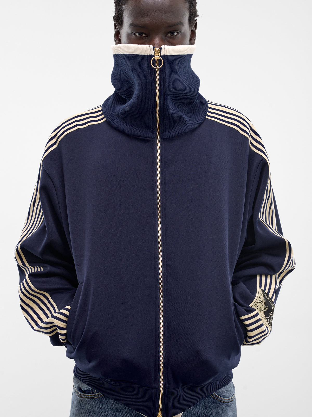 Navy High Neck Track Jacket (K2603LC067-NAVY)