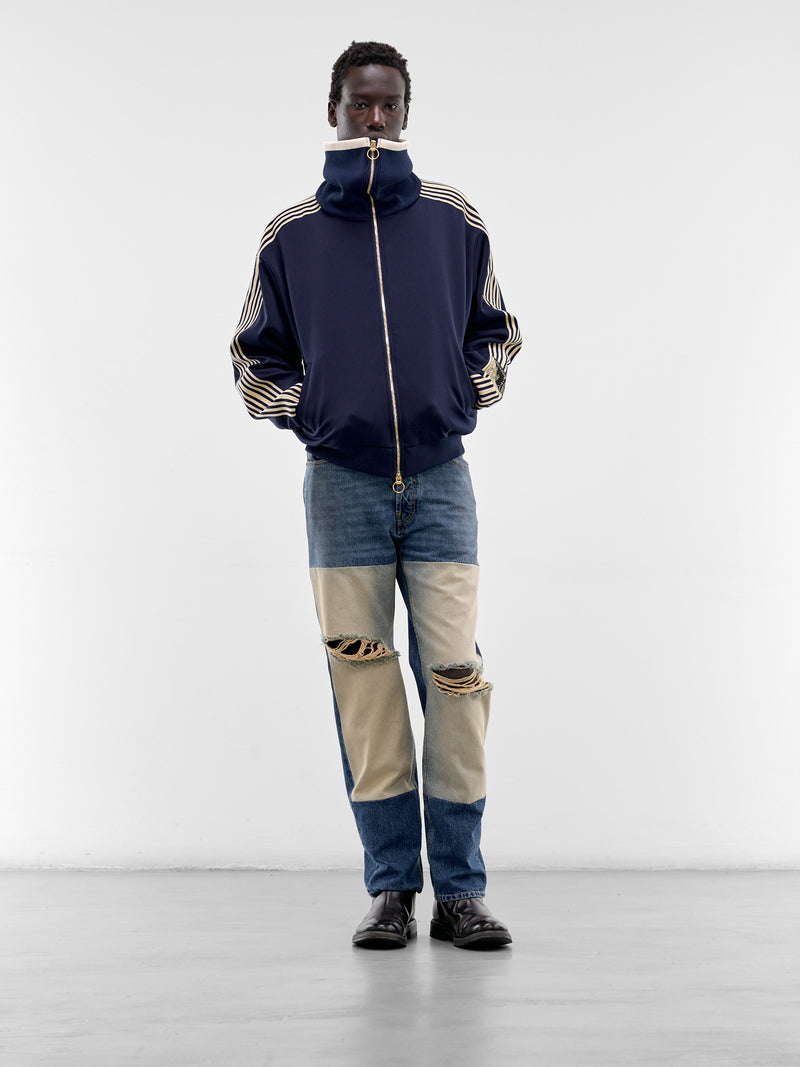 Navy High Neck Track Jacket (K2603LC067-NAVY)