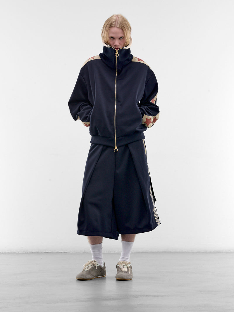 Kome-Kome Stripe Track Jorts (K2604LP128-NV-NAVY)