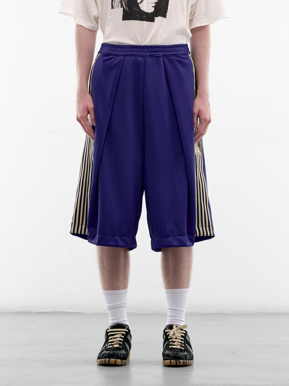 Kome-Kome Stripe Track Jorts (K2604LP128-CBL-COBALT-BLUE)