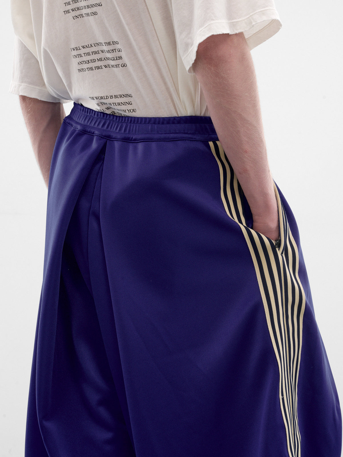 Kome-Kome Stripe Track Jorts (K2604LP128-CBL-COBALT-BLUE)