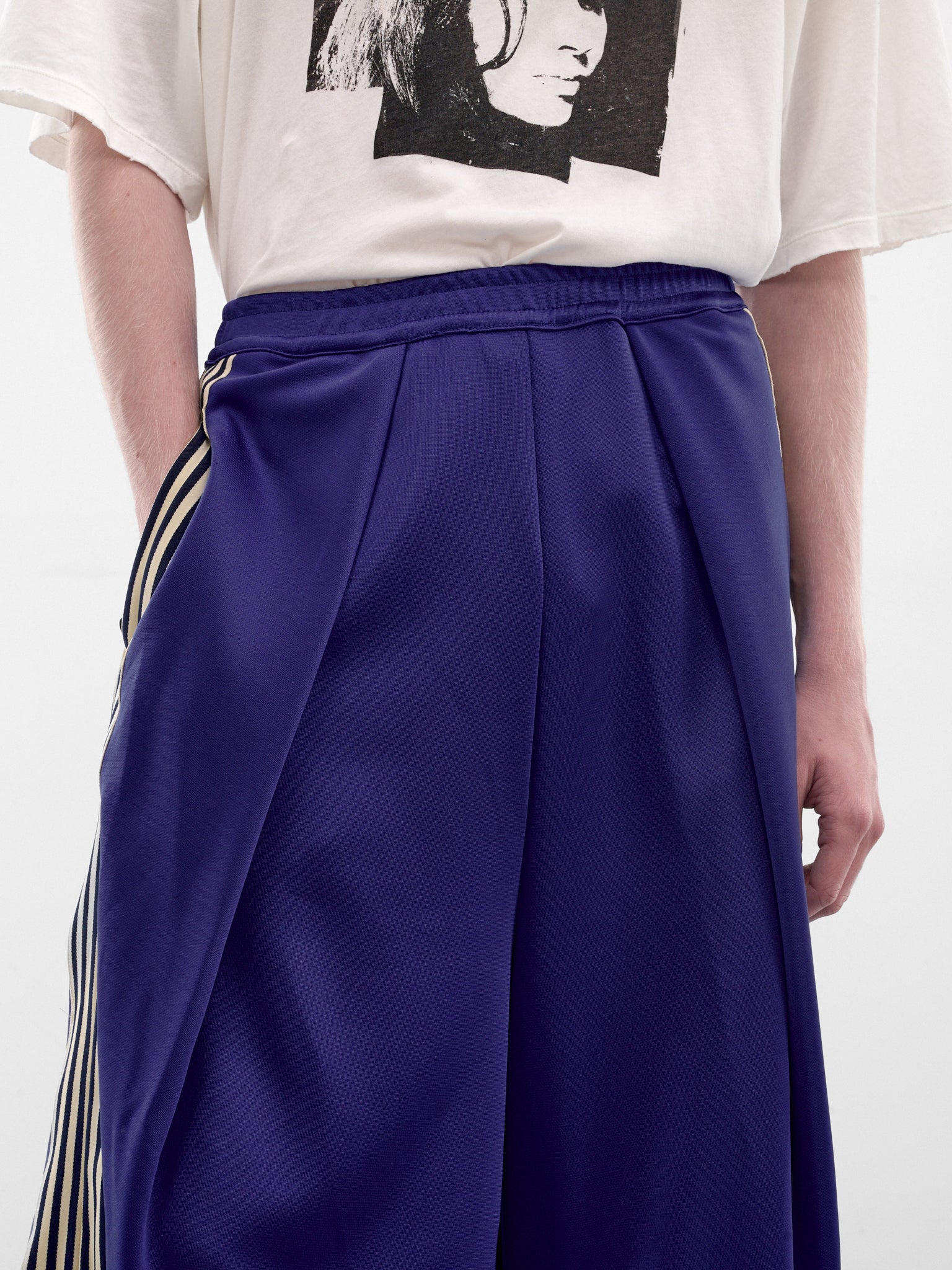 Kome-Kome Stripe Track Jorts (K2604LP128-CBL-COBALT-BLUE)