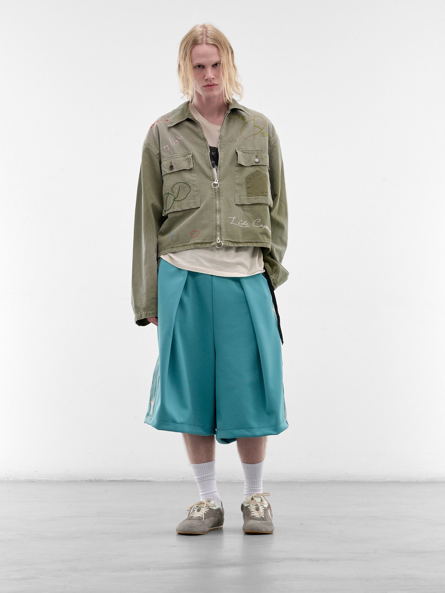 Kome Betsy Rosa Track Jorts (K2606LP221-TAQ-TURQUOISE