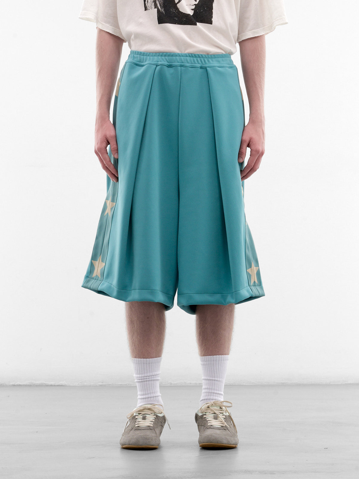 Kome Betsy Rosa Track Jorts (K2606LP221-TAQ-TURQUOISE