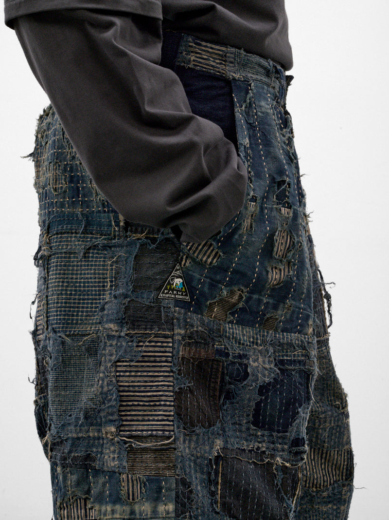 Indigo Boro Jean Shorts (K2606LP253-INDIGO)