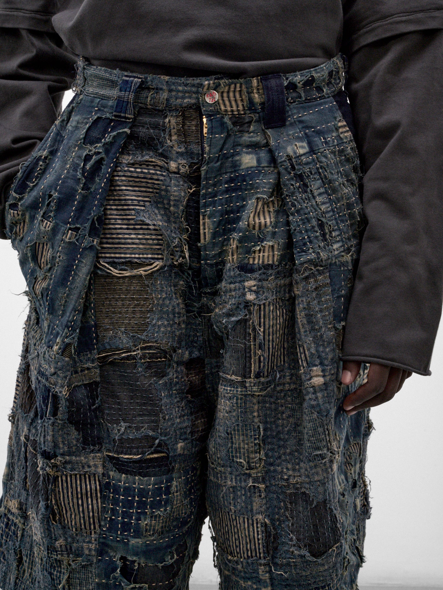 Indigo Boro Jean Shorts (K2606LP253-INDIGO)
