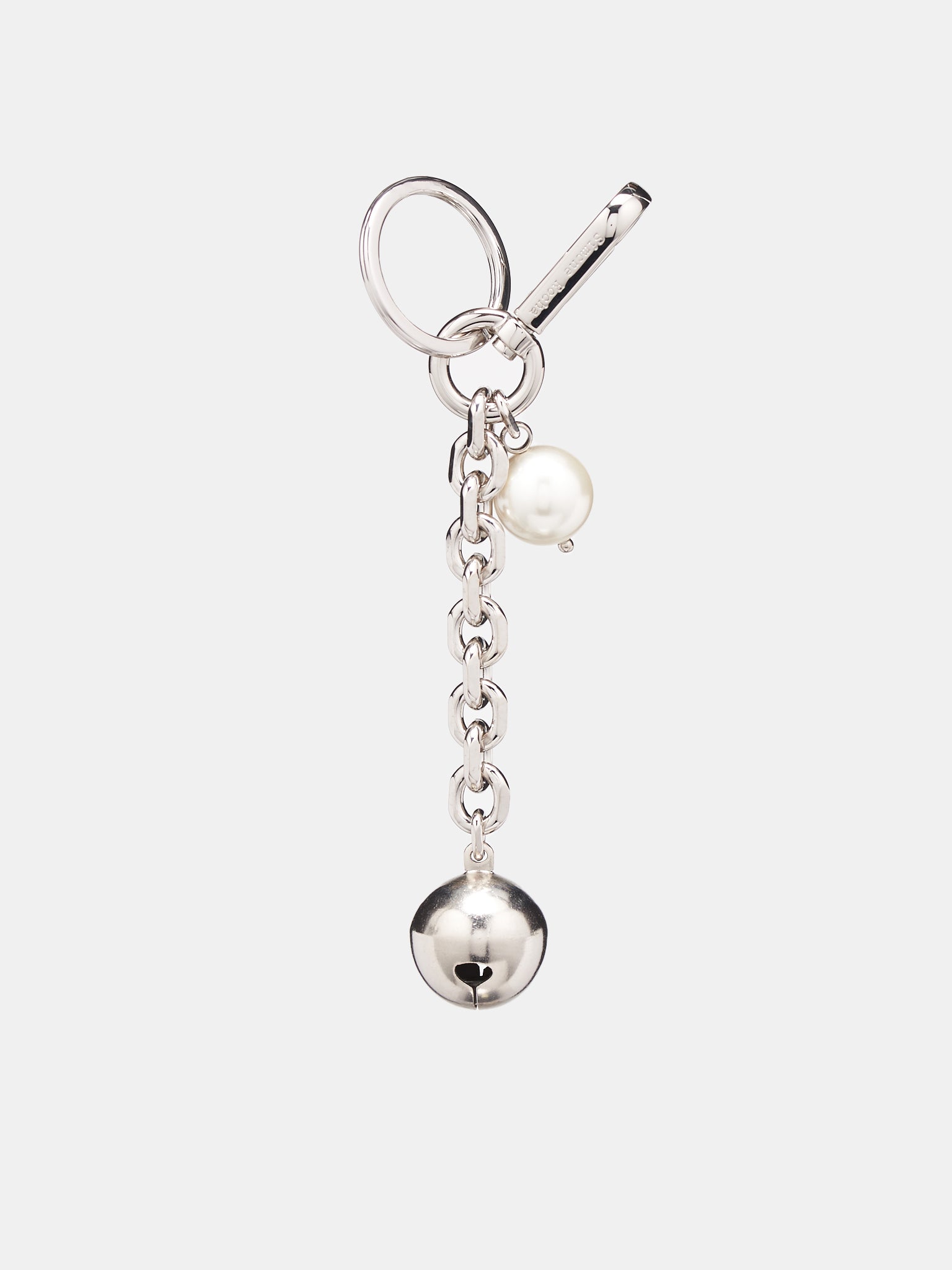 Bell Charm & Pearl Keychain (KEYCHAIN-2-M-PEARL)