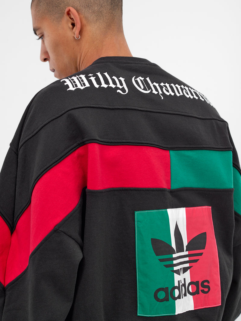 Willy Chavarria x Adidas Sweatshirt (KF3196-BLACK)