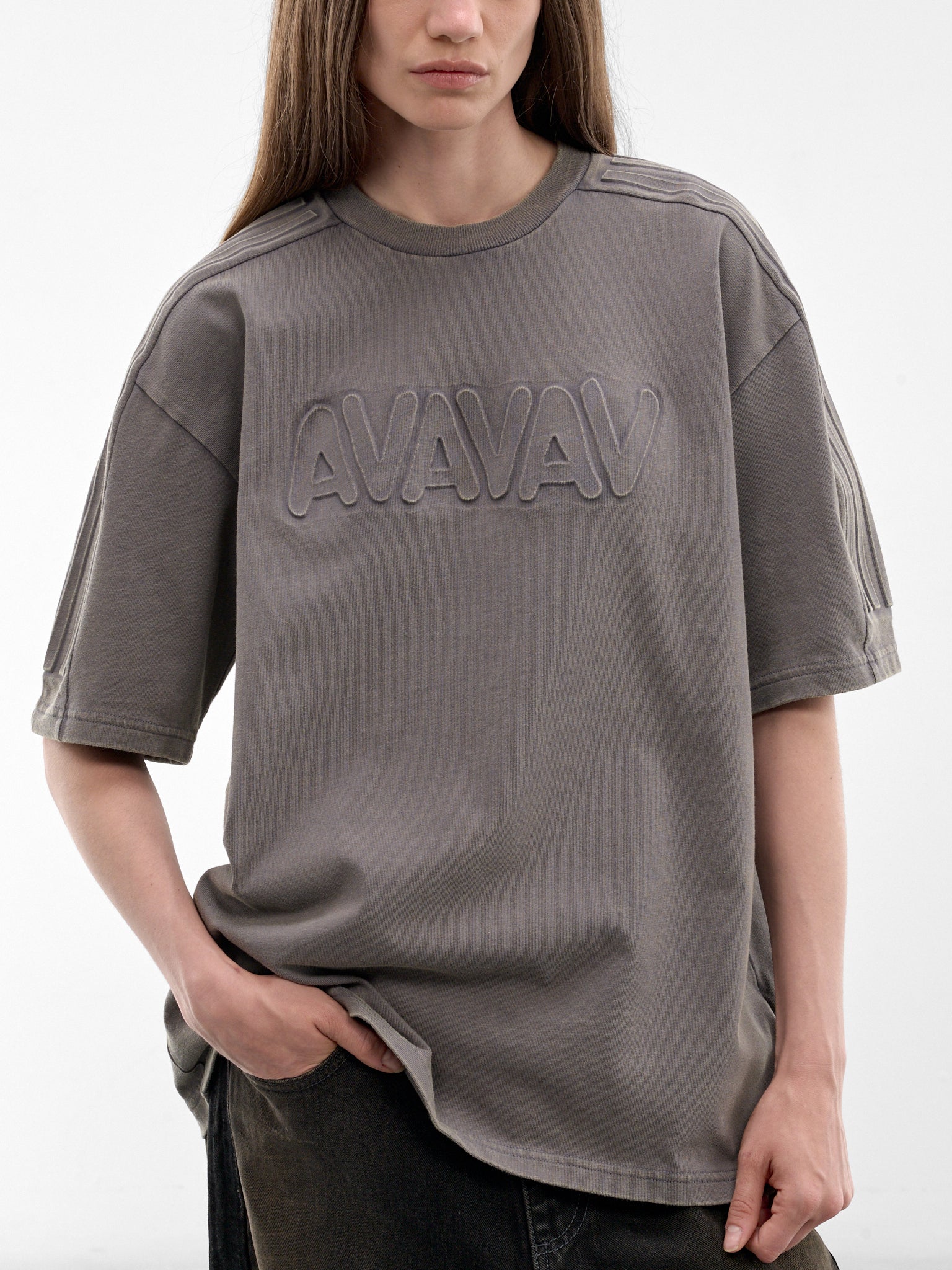 Adidas x Avavav Textured Tee (KF4976-CARBON)