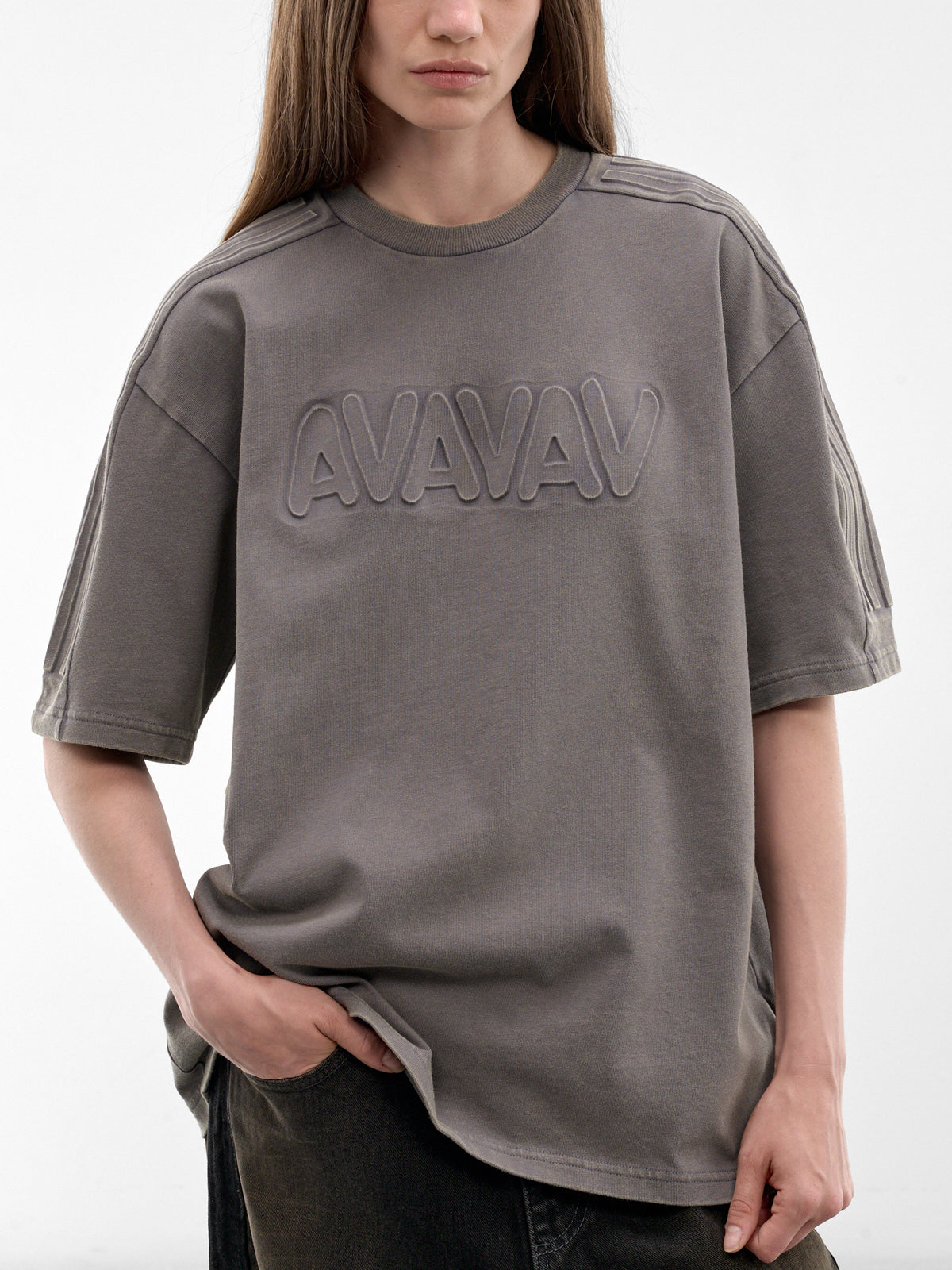 Adidas x Avavav Textured Tee (KF4976-CARBON)