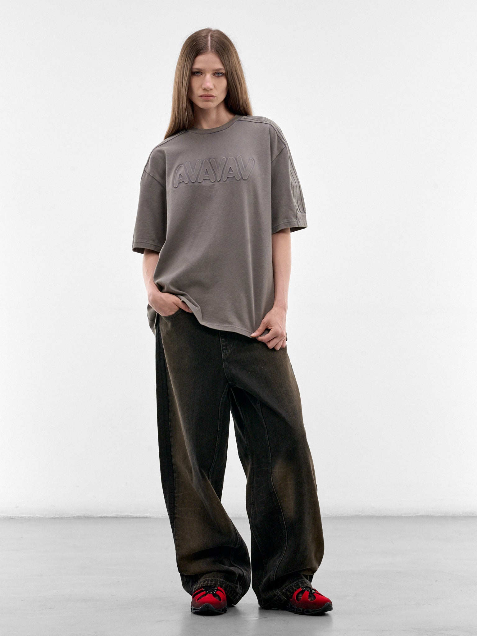 Adidas x Avavav Baggy Denim Pants (KF4969-CARBON)