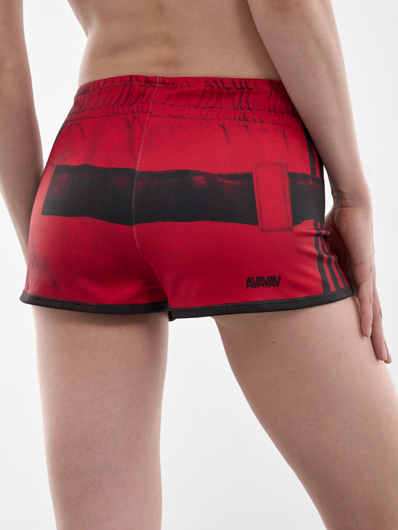 Adidas x Avavav Trompe L'oeil Shorts (KF9691-BETTER-SCARLET)