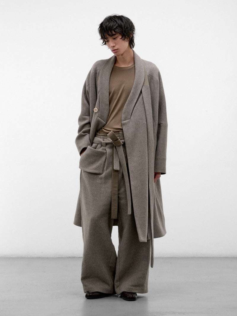 Gray Wool Kholong Trousers (KHOLONG-GREIGE-GREY)