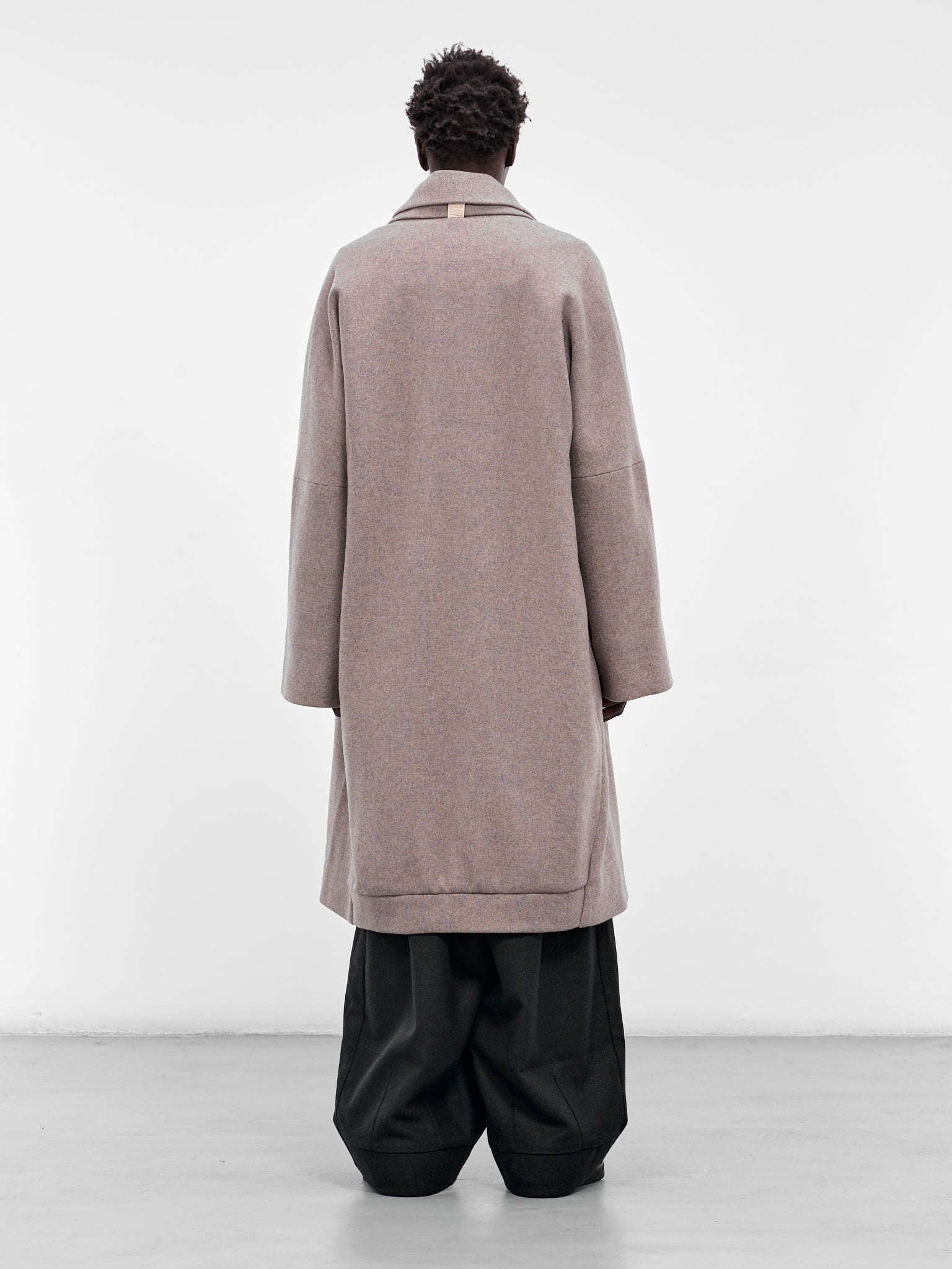 The Kilong Greige Wool Coat (KILONG-GREIGE)