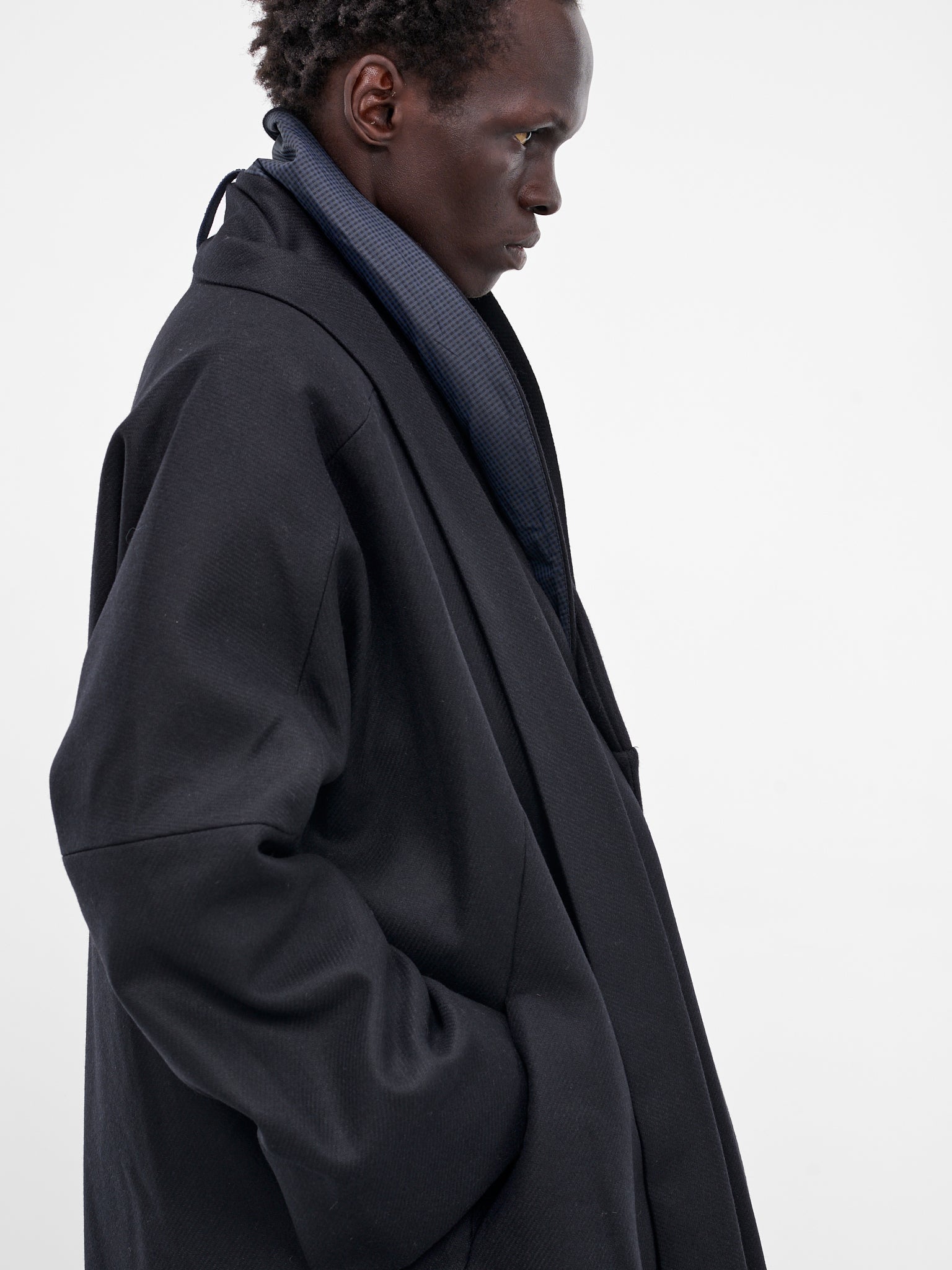 The Kilong Navy Wool Coat (KILONG-NAVY)