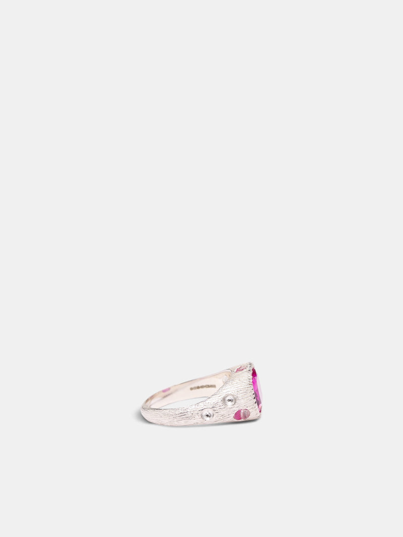 Kimchi x Natures Smile Signet Ring (KIMCHI-X-NATURES-SMILE-PINK)