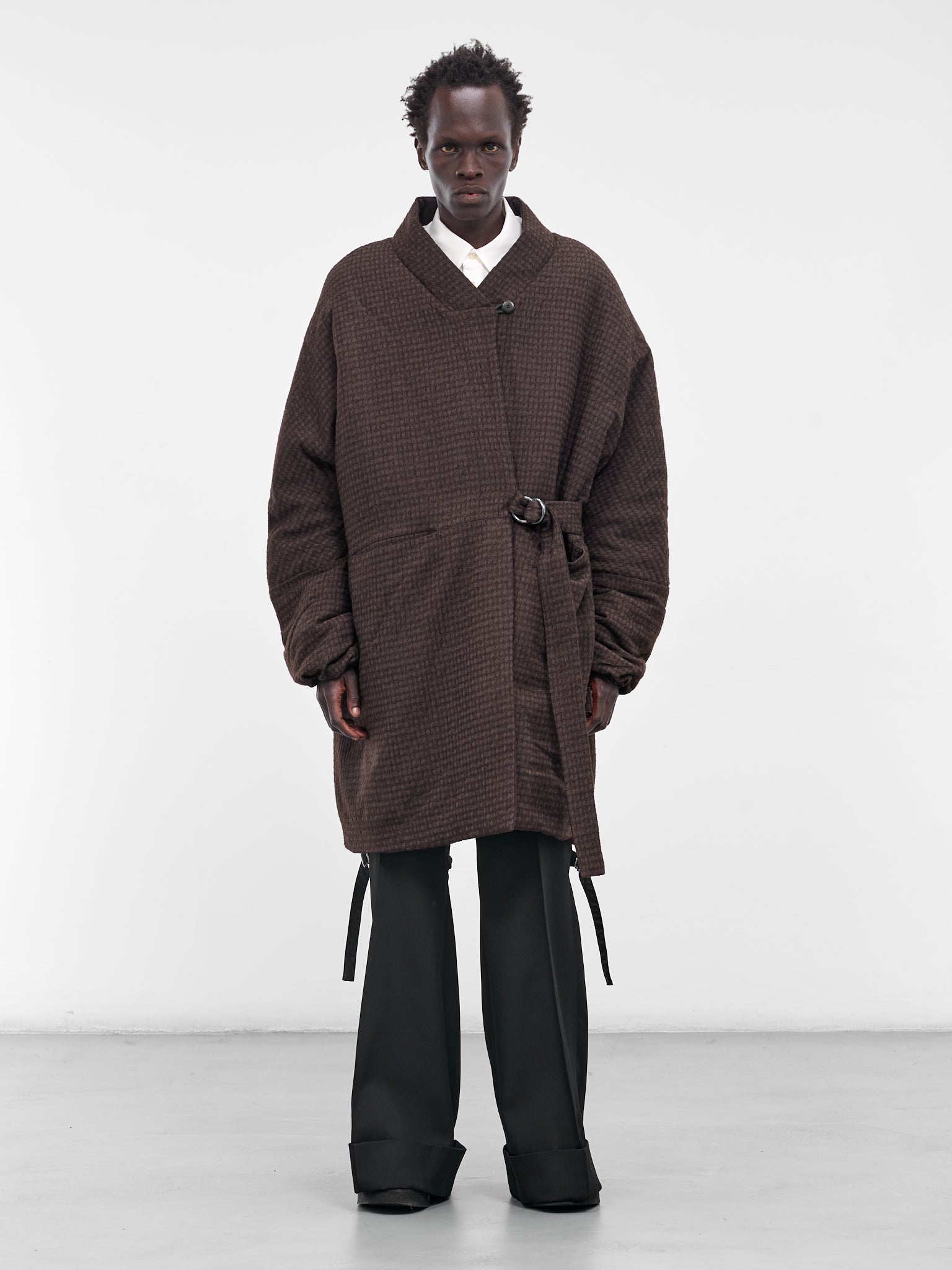 The Kimeo Reversible Puffer Coat (KIMEO-EGGPLANT-BARK-MAROON)