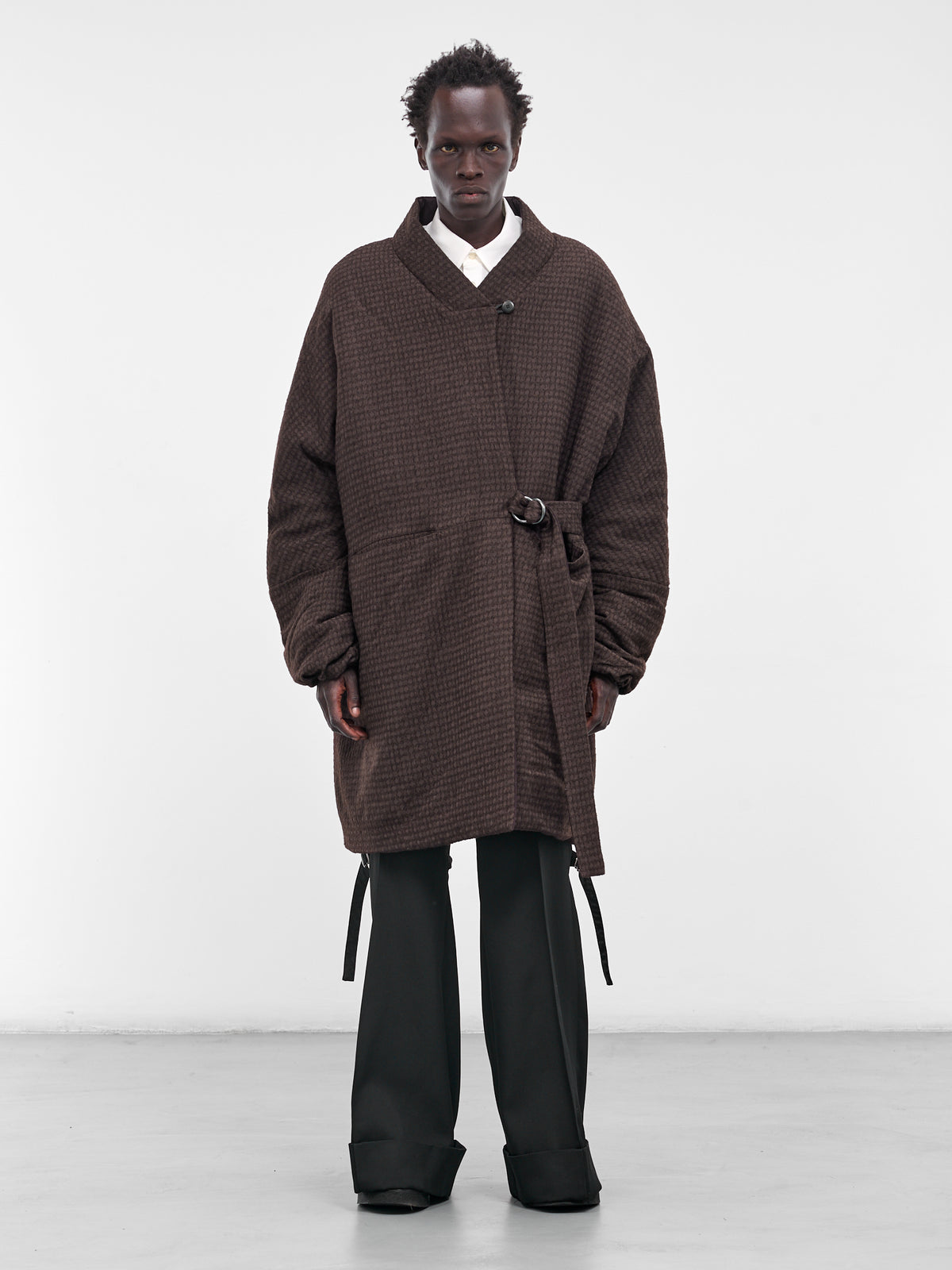 The Kimeo Reversible Puffer Coat (KIMEO-EGGPLANT-BARK-MAROON)