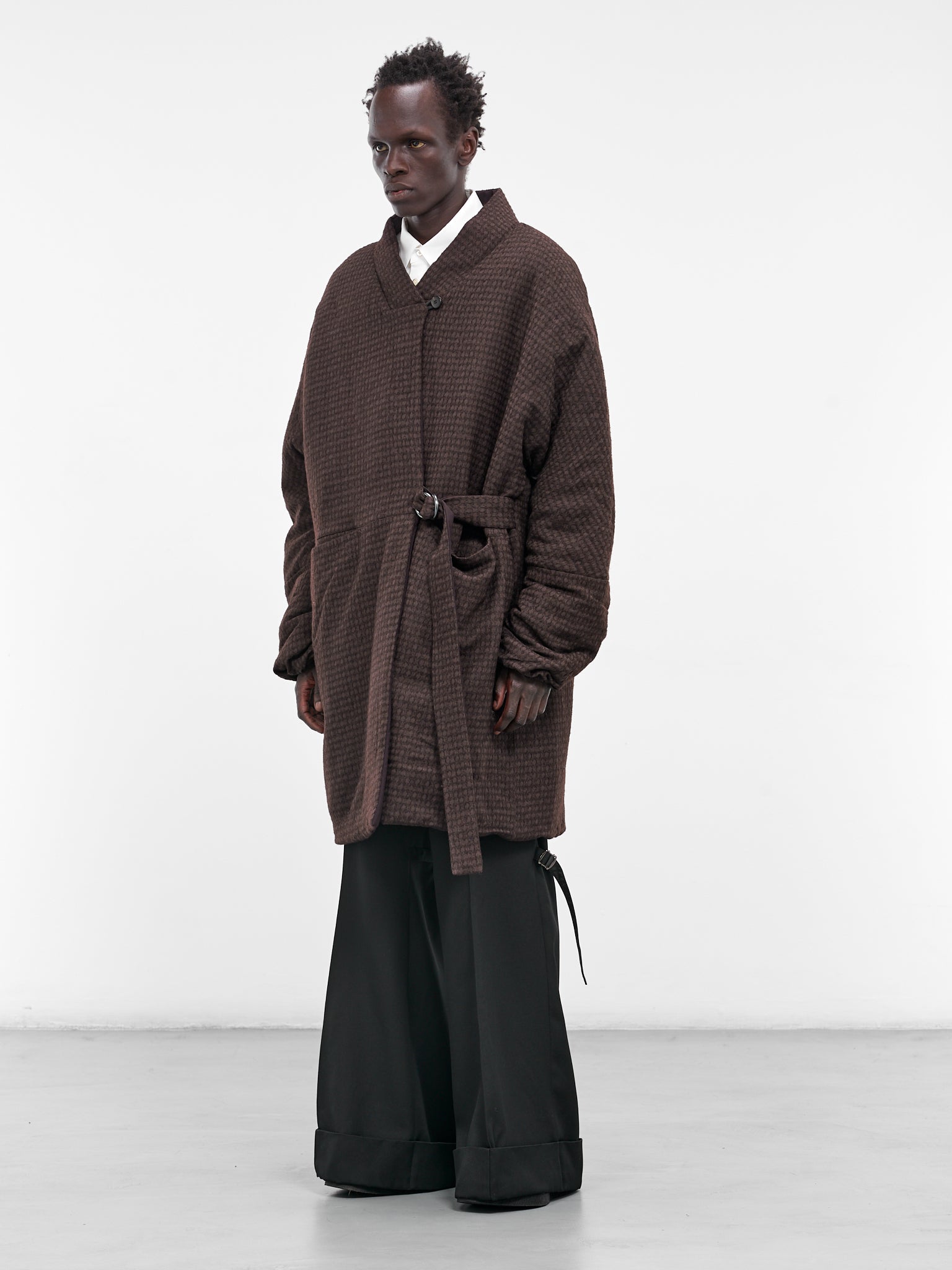 The Kimeo Reversible Puffer Coat (KIMEO-EGGPLANT-BARK-MAROON)
