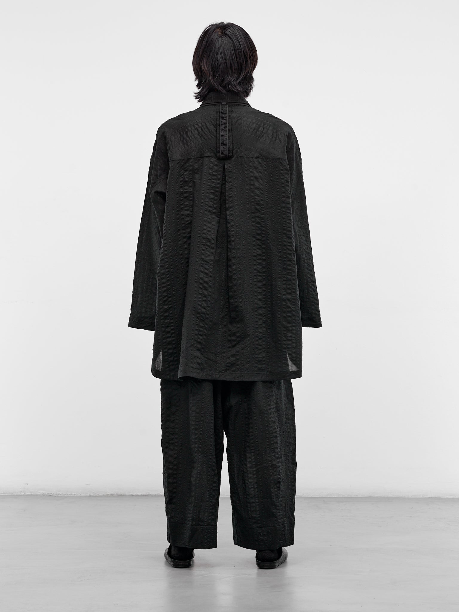 Kirtis Black Seerlawn Cape Shirt (KIRTIS-BLACK-SEERLAWN)