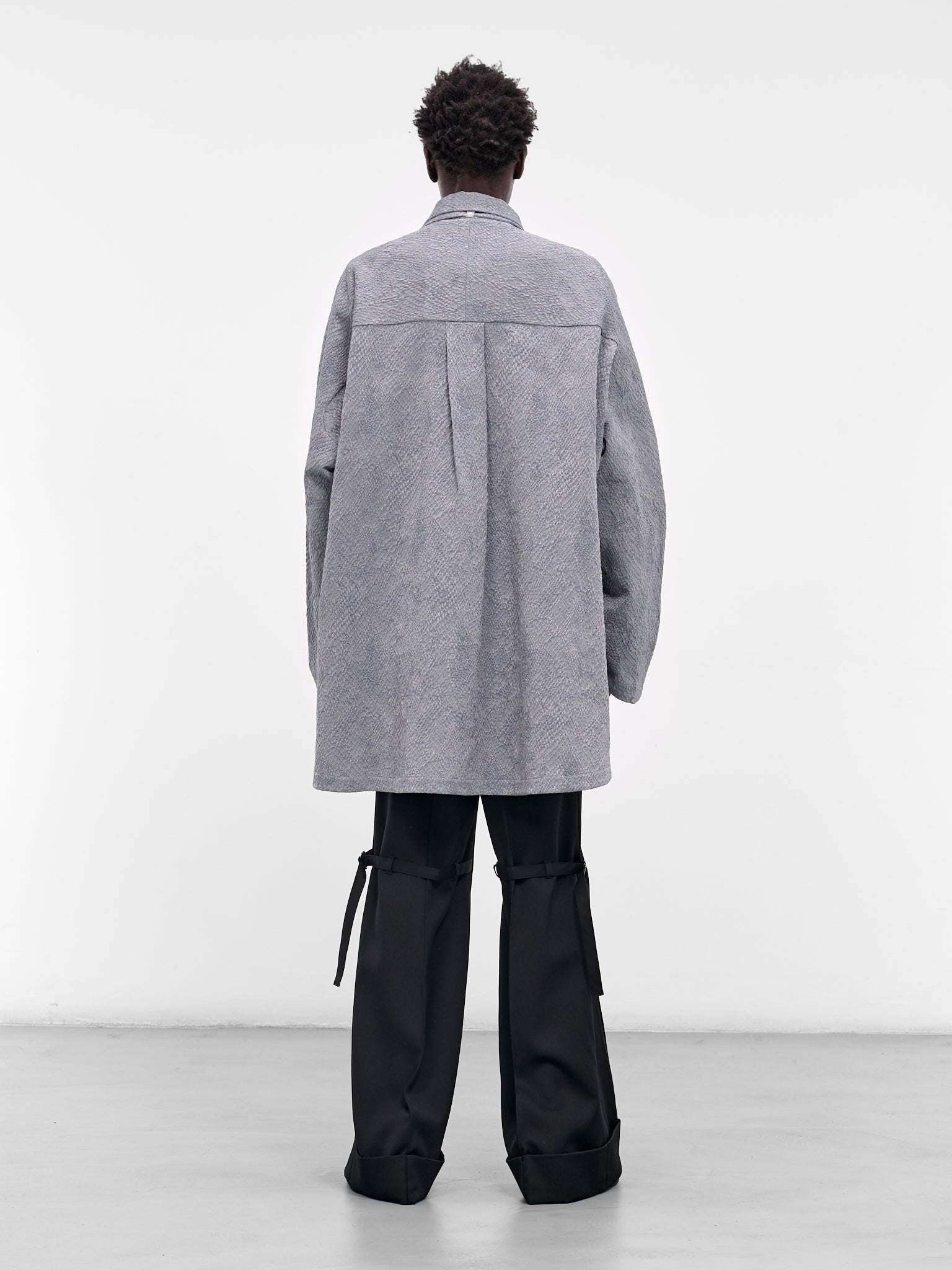 The Gray Kirtis Cape Shirt (KIRTIS-BLUE-SLAKE)