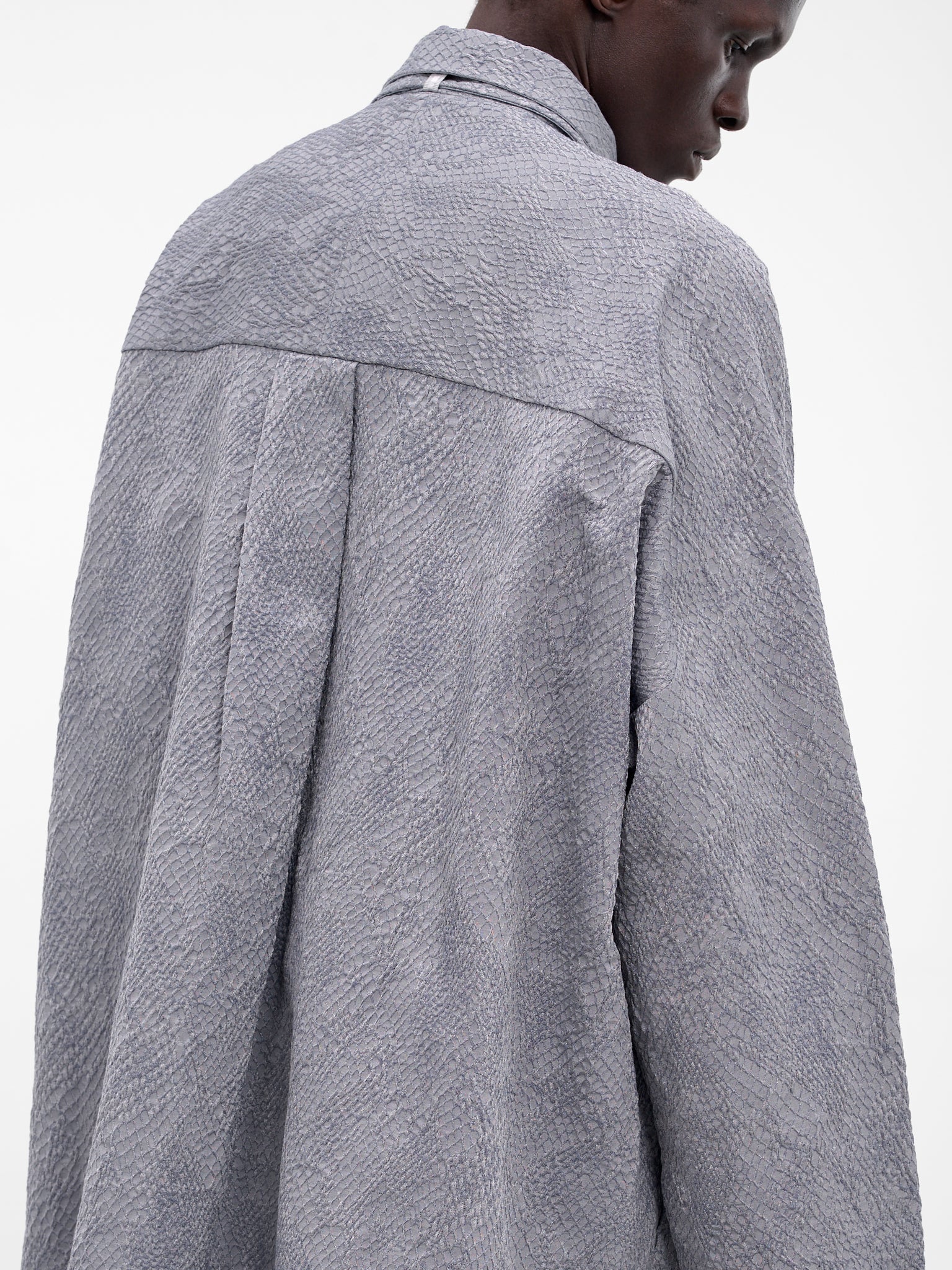 The Gray Kirtis Cape Shirt (KIRTIS-BLUE-SLAKE)