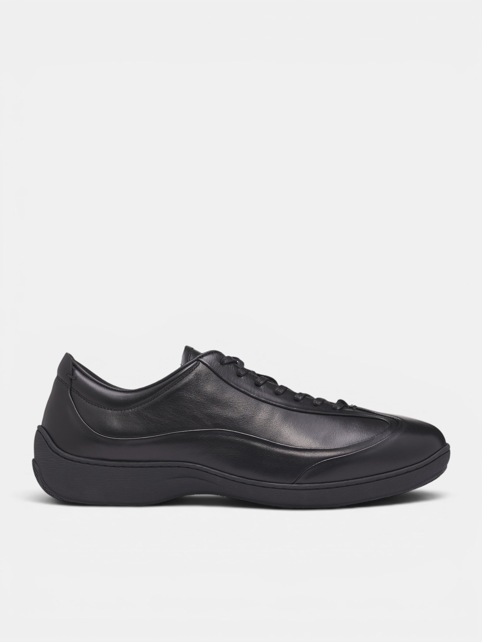 Black Leather Sneakers (KKAW26FT01-107-BLACK)