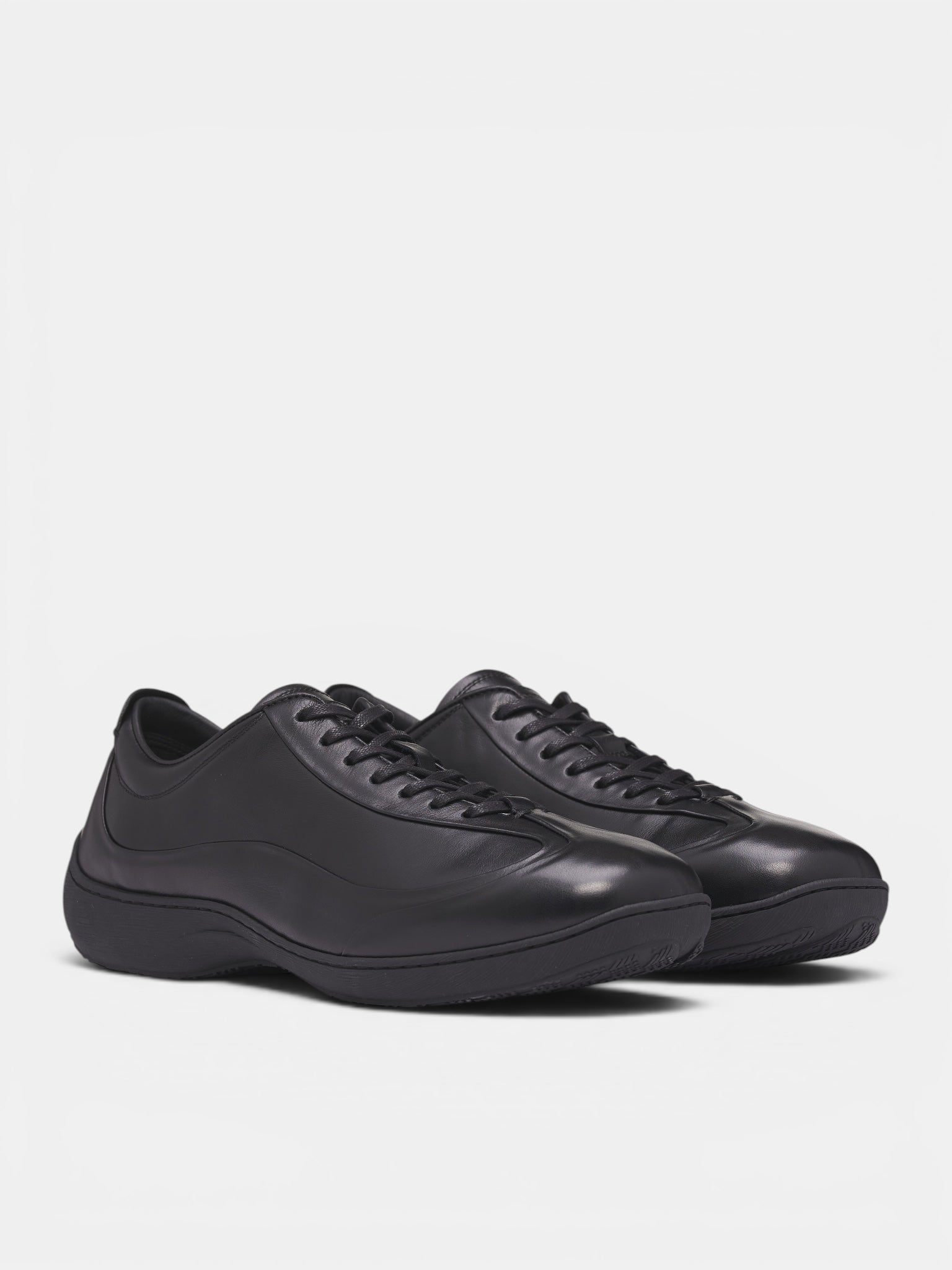 Black Leather Sneakers (KKAW26FT01-107-BLACK)