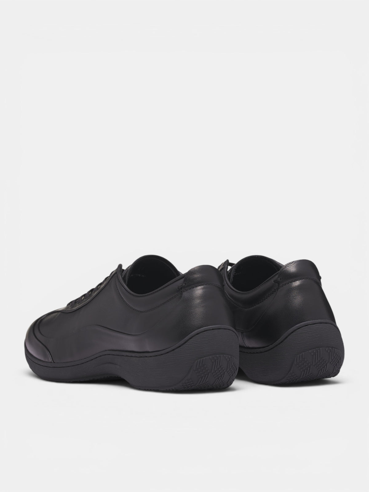 Black Leather Sneakers (KKAW26FT01-107-BLACK)