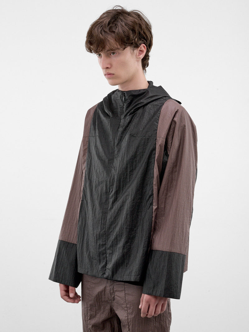 Two-Tone Hooded Jacket (KKAW26J06-39-GRAPHITE)