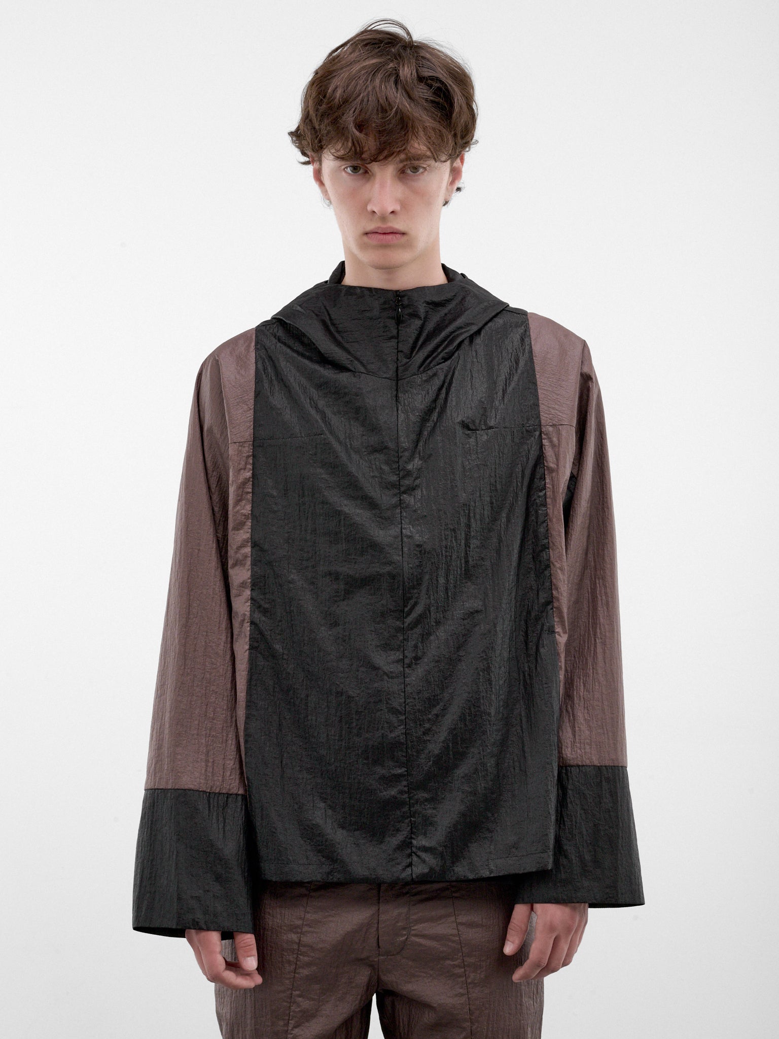 Two-Tone Hooded Jacket (KKAW26J06-39-GRAPHITE)