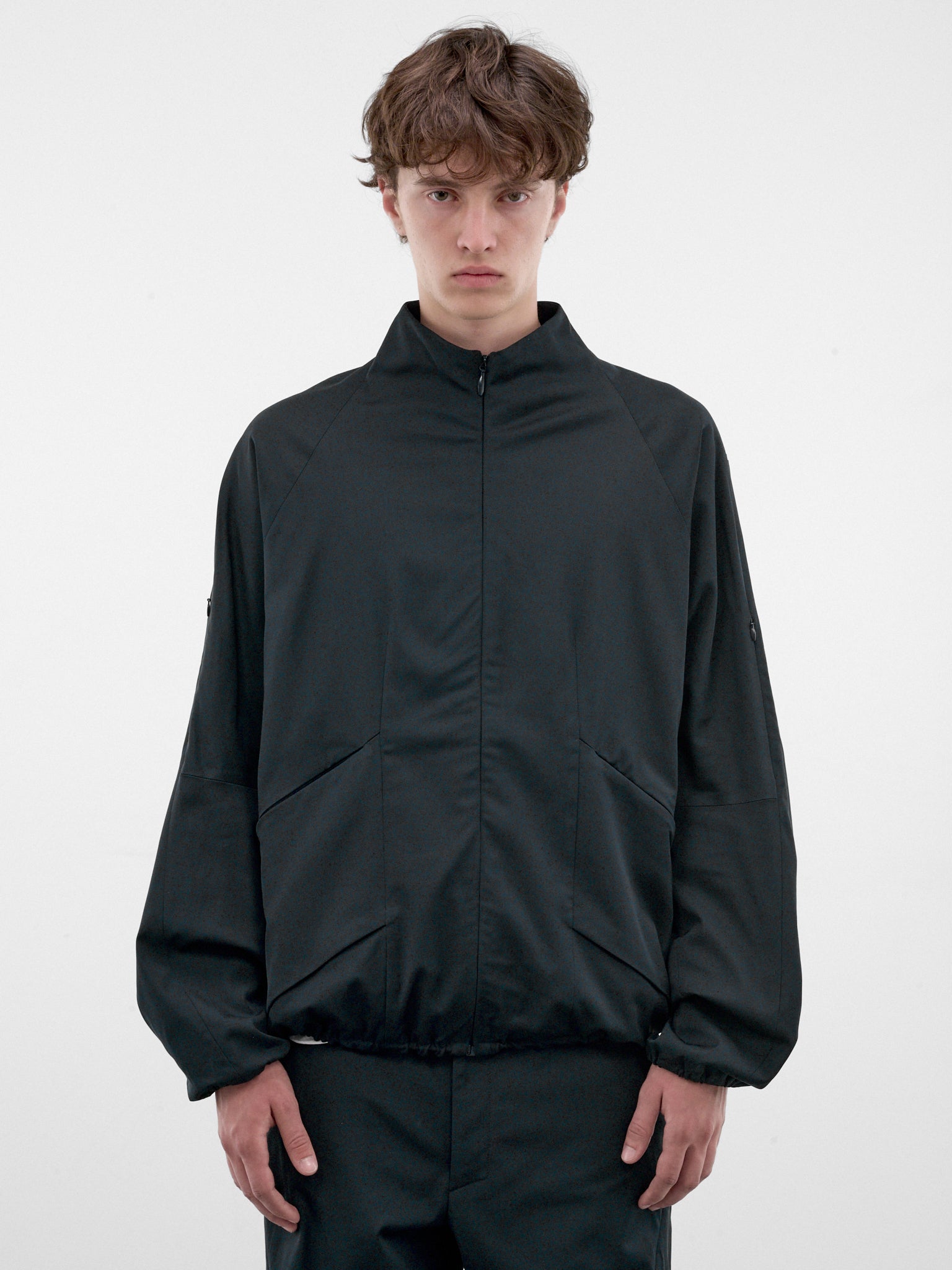Petrol Blue Angular Zip Jacket (KKAW26J09-46-PETROL-BLUE)
