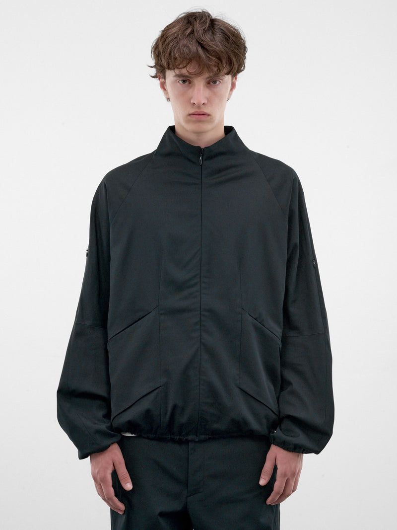 Petrol Blue Angular Zip Jacket (KKAW26J09-46-PETROL-BLUE)