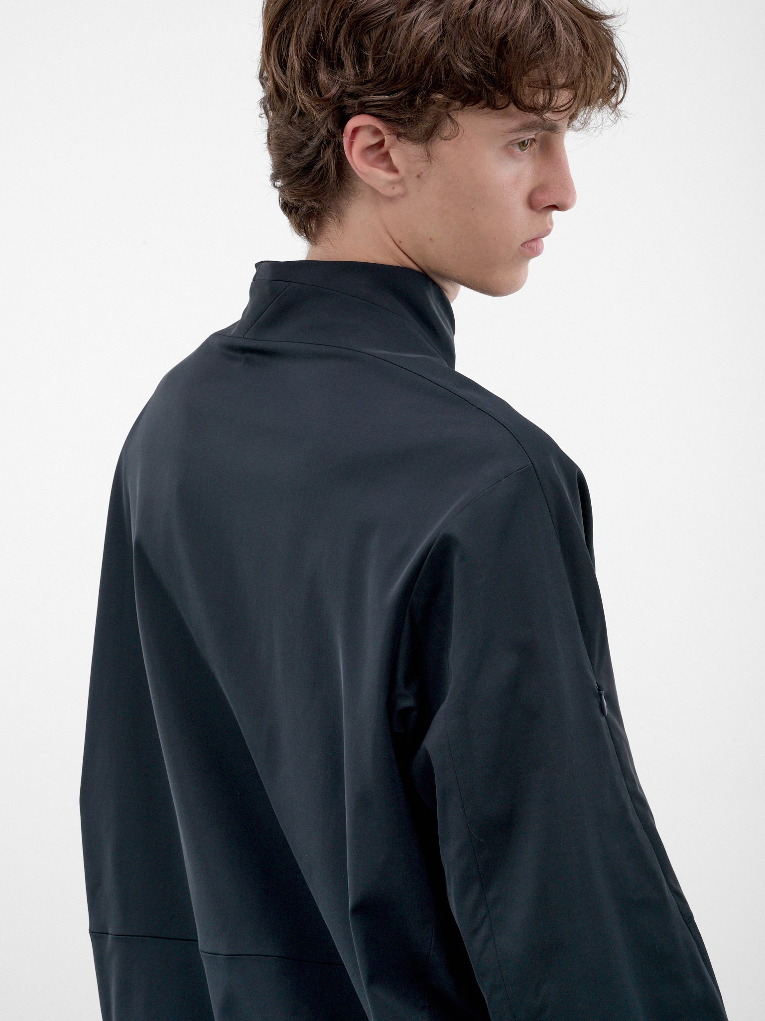 Petrol Blue Angular Zip Jacket (KKAW26J09-46-PETROL-BLUE)