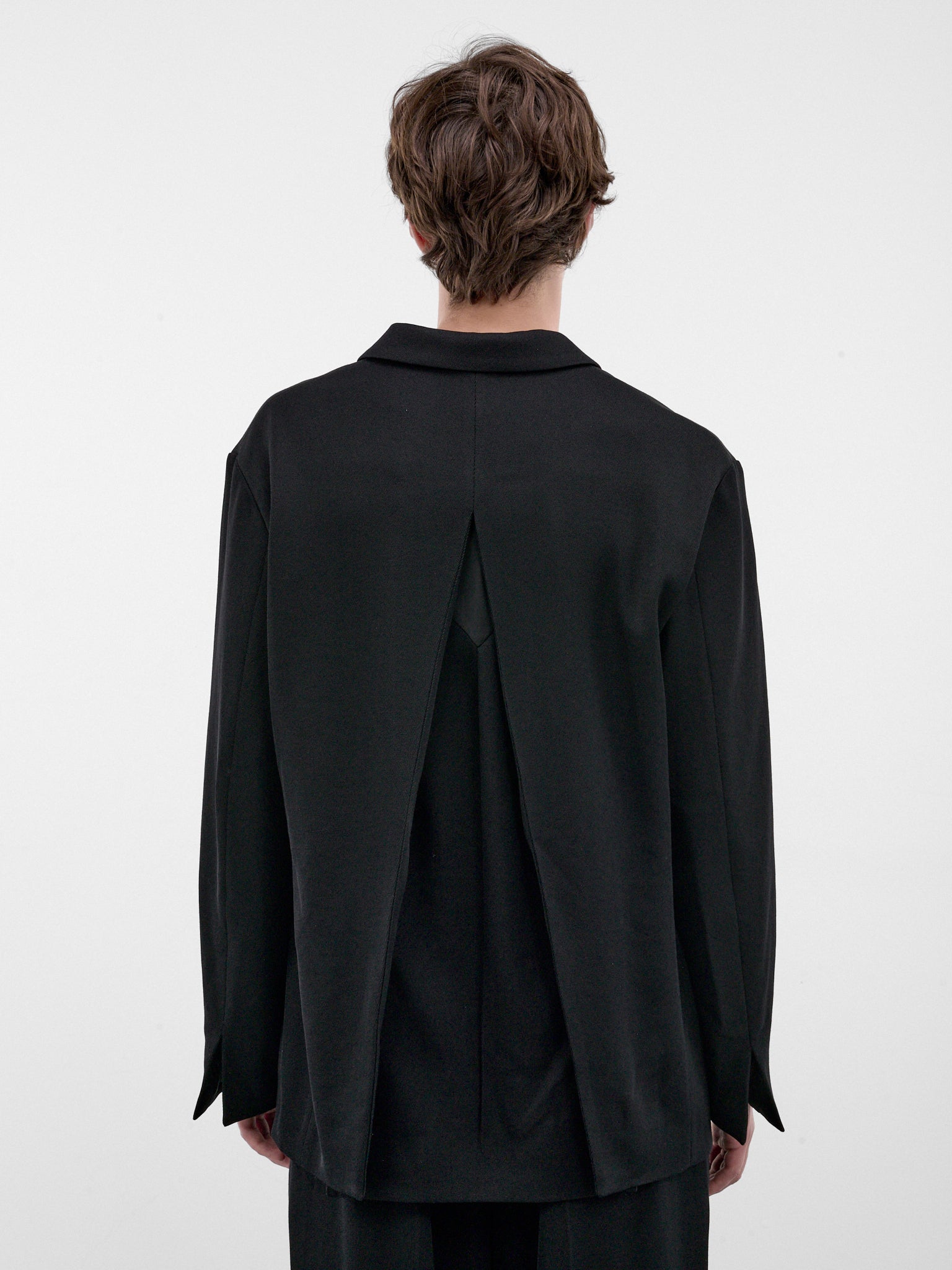Black Relaxed Blazer Jacket (KKAW26J15-52-JET-BLACK)
