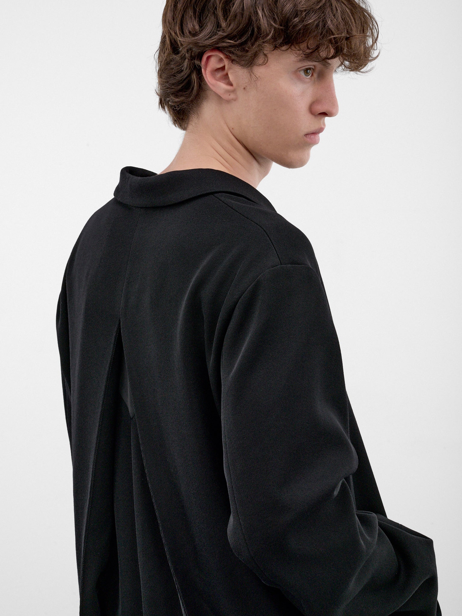 Black Relaxed Blazer Jacket (KKAW26J15-52-JET-BLACK)