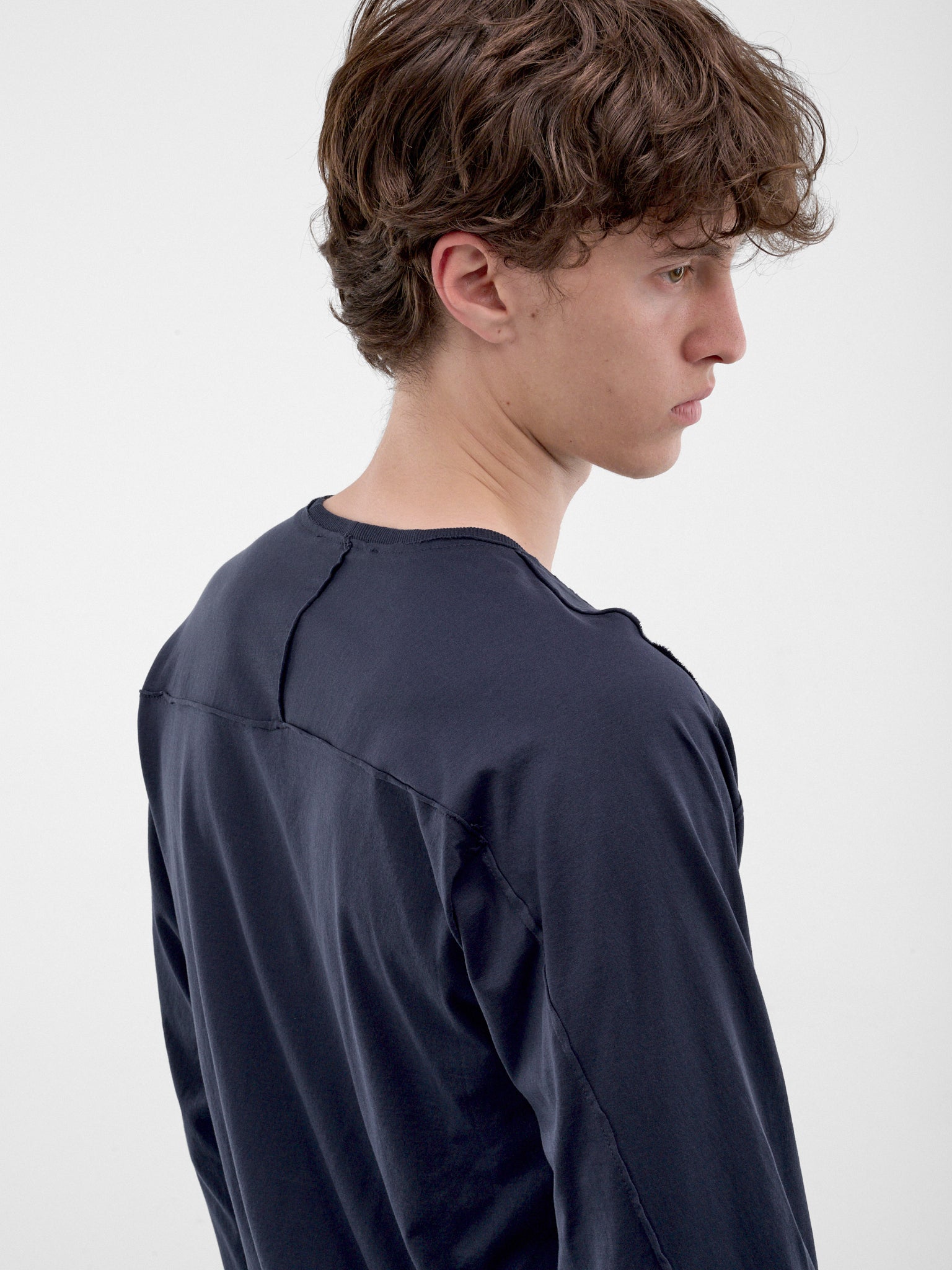 Ink Blue Long Sleeve Tee (KKAW26TP04-83-INK-BLUE)