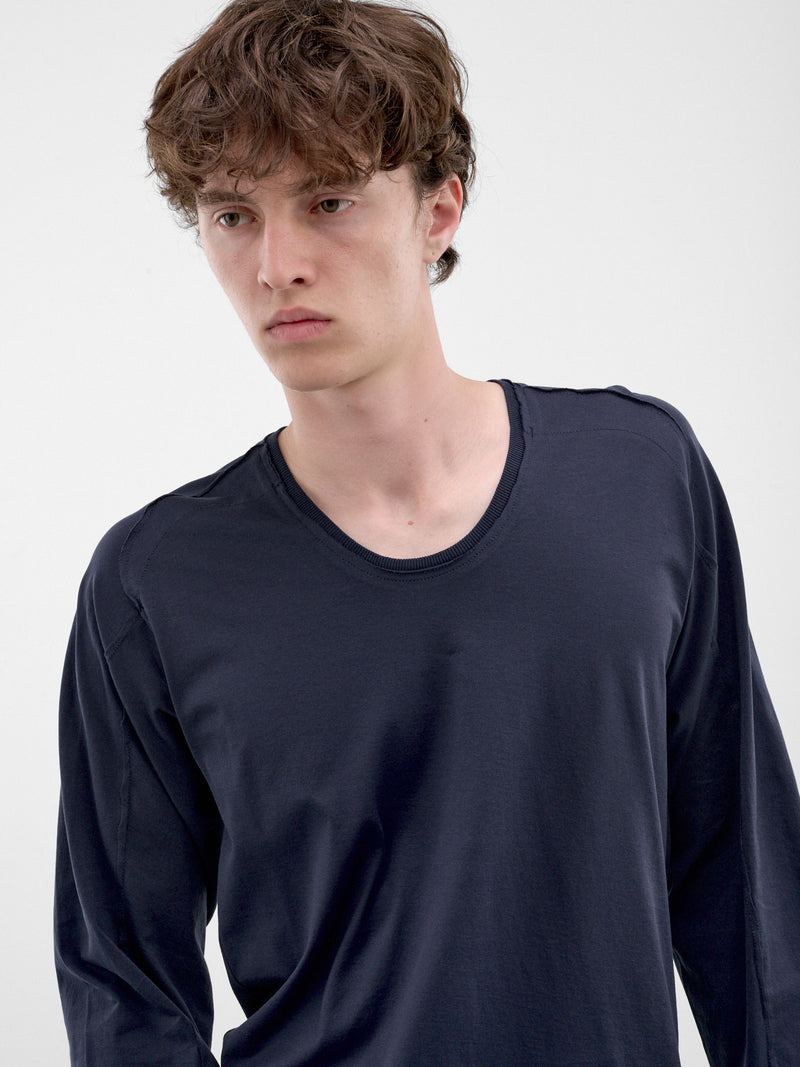 Ink Blue Long Sleeve Tee (KKAW26TP04-83-INK-BLUE)
