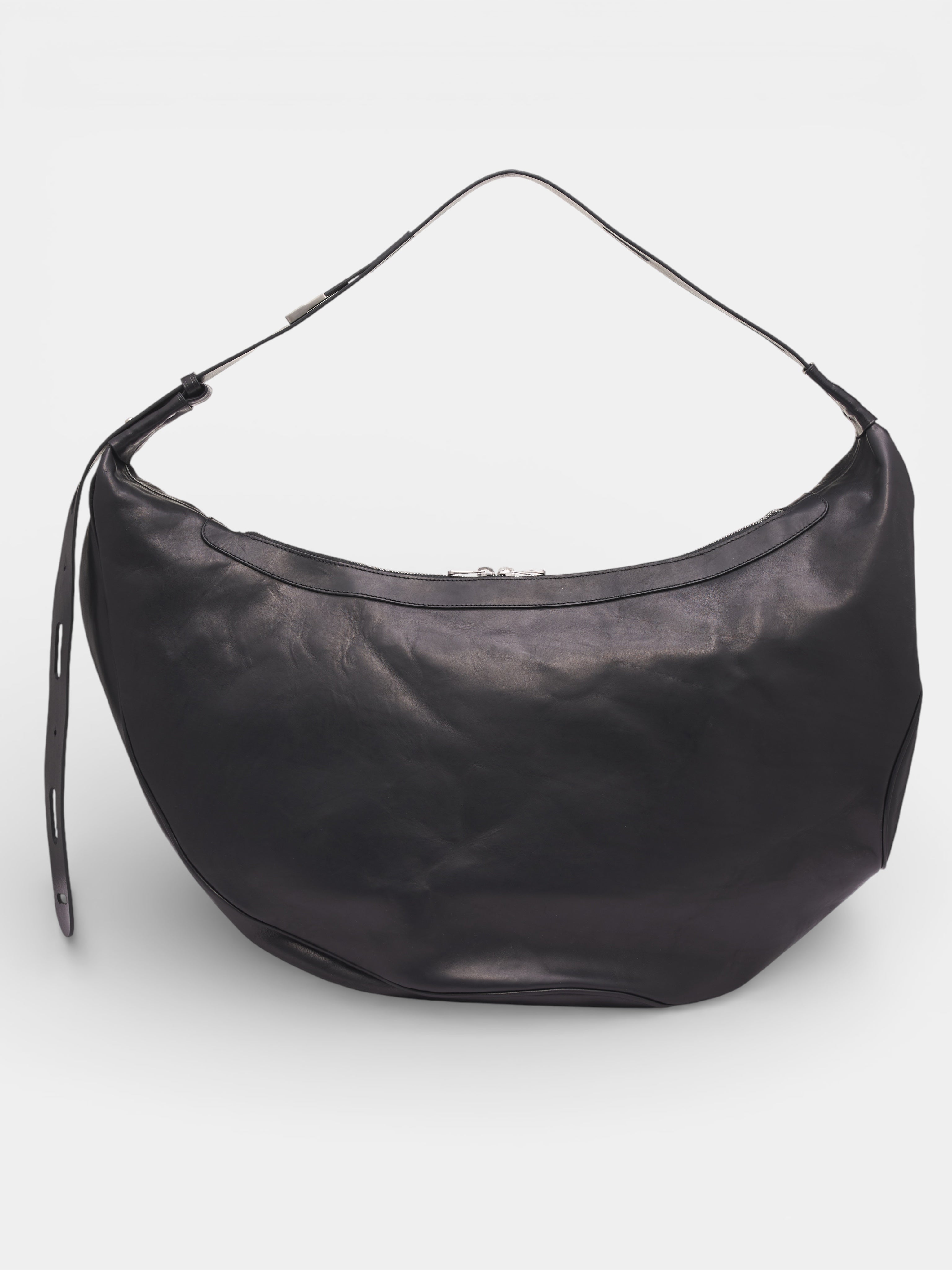 Black Leather Moravia Bag (KKSS26BG03-114-OBSIDIAN-BLACK)