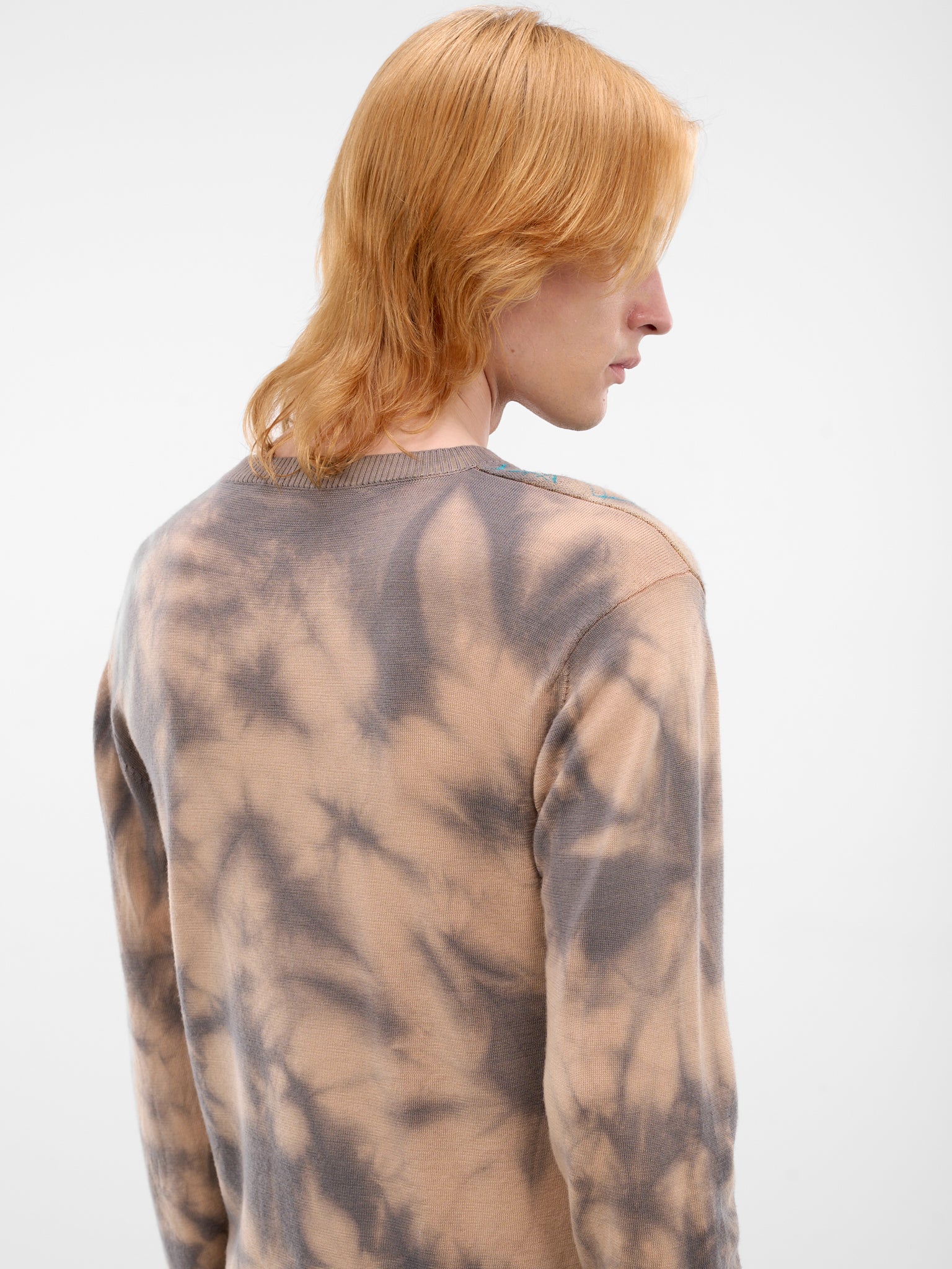 Hatha Tie-Dye Argyle Knit Sweater (KKSS26KN04-107-PECAN)