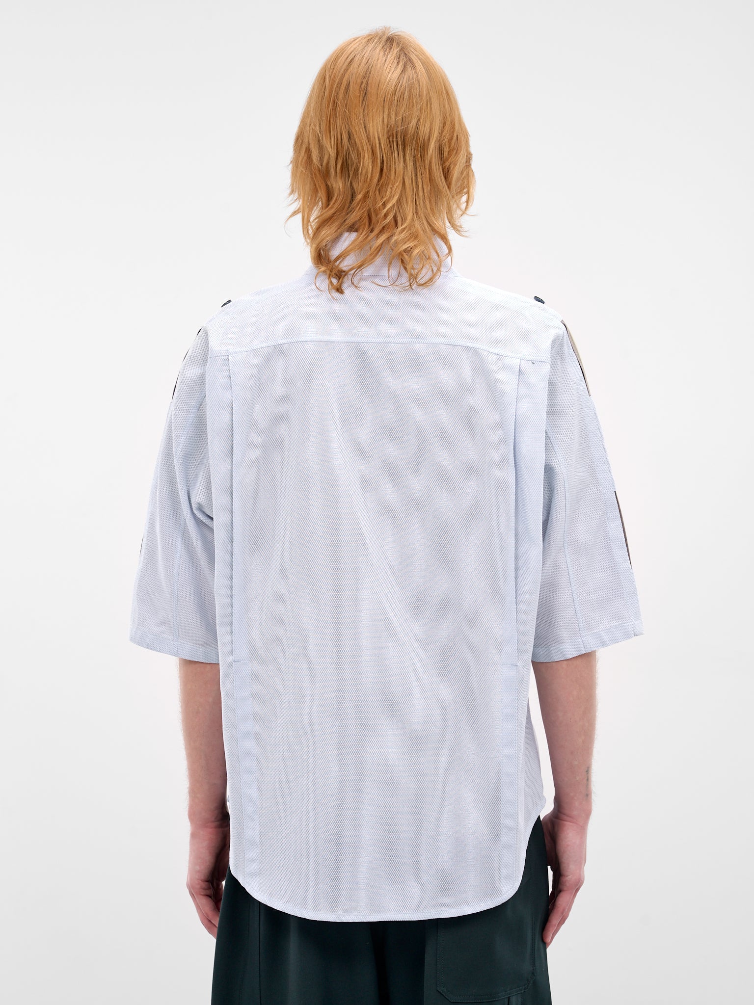 Gabor Cotton Mesh Strap Shirt (KKSS26SH04-PALE-BLUE)