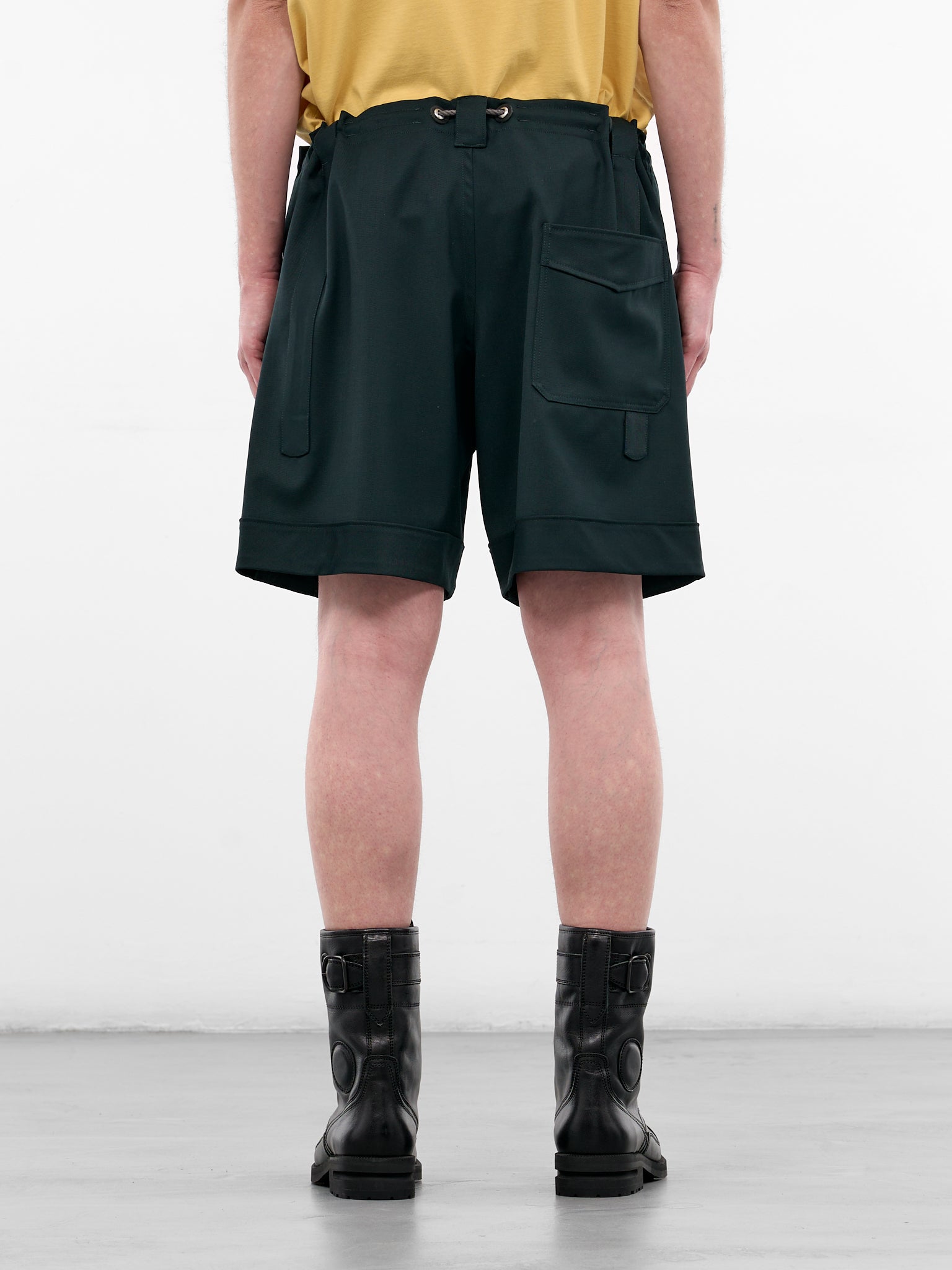 Kyan Scarab Drawstring Wool Short (KKSS26T11-137-SCARAB)