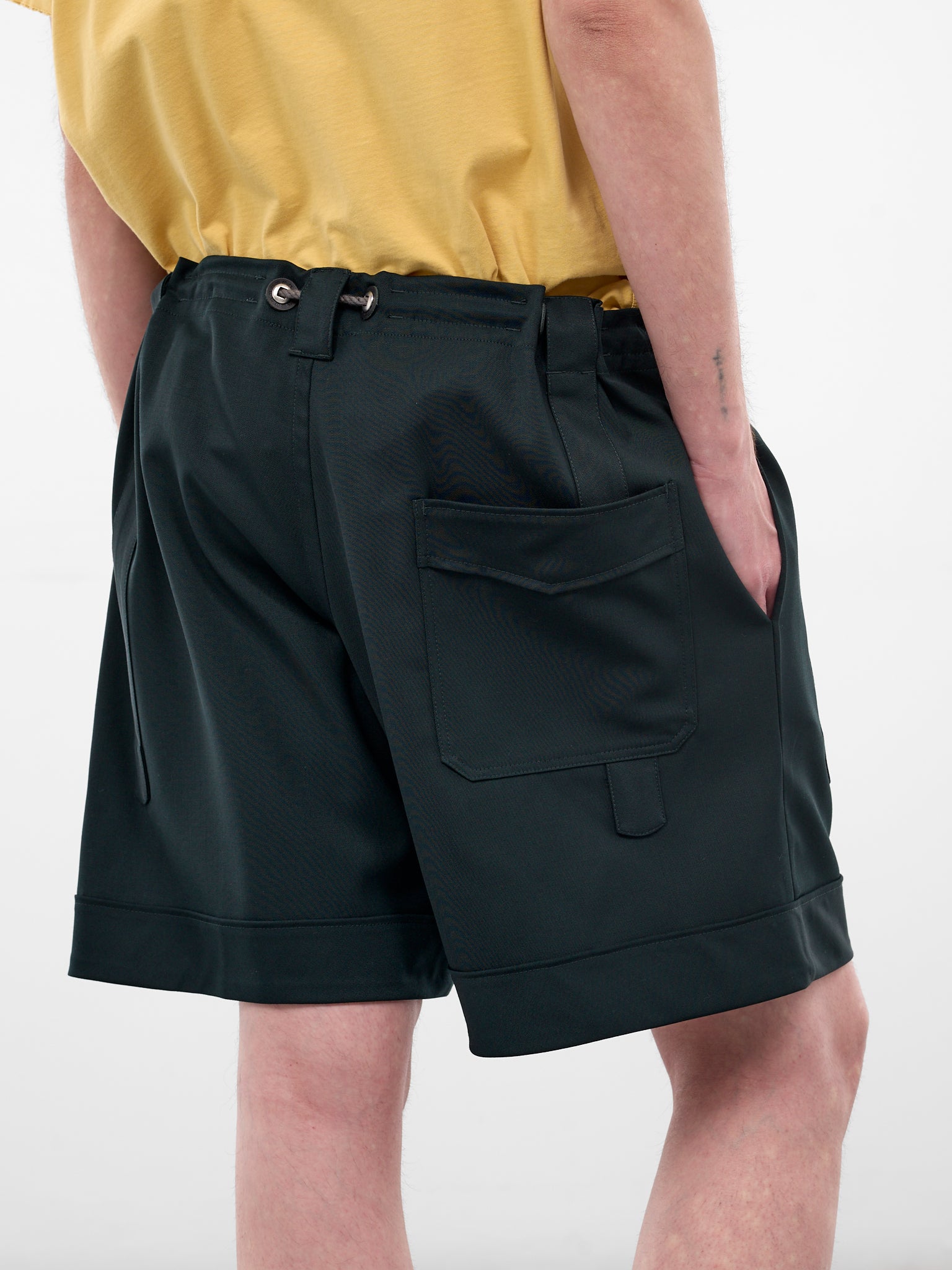 Kyan Scarab Drawstring Wool Short (KKSS26T11-137-SCARAB)