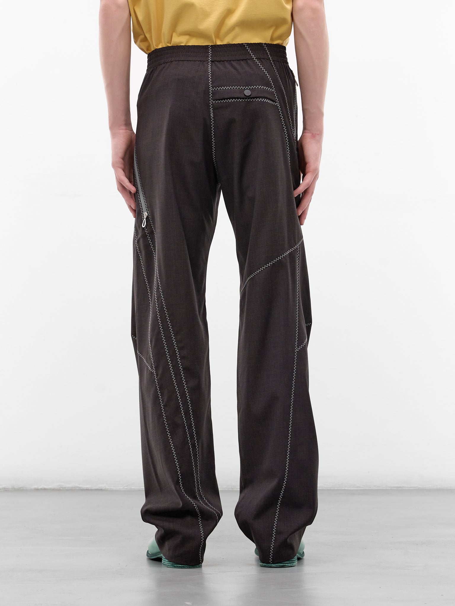 KIKO KOSTADINOV Wool Asymmetric Trousers | H.Lorenzo - back